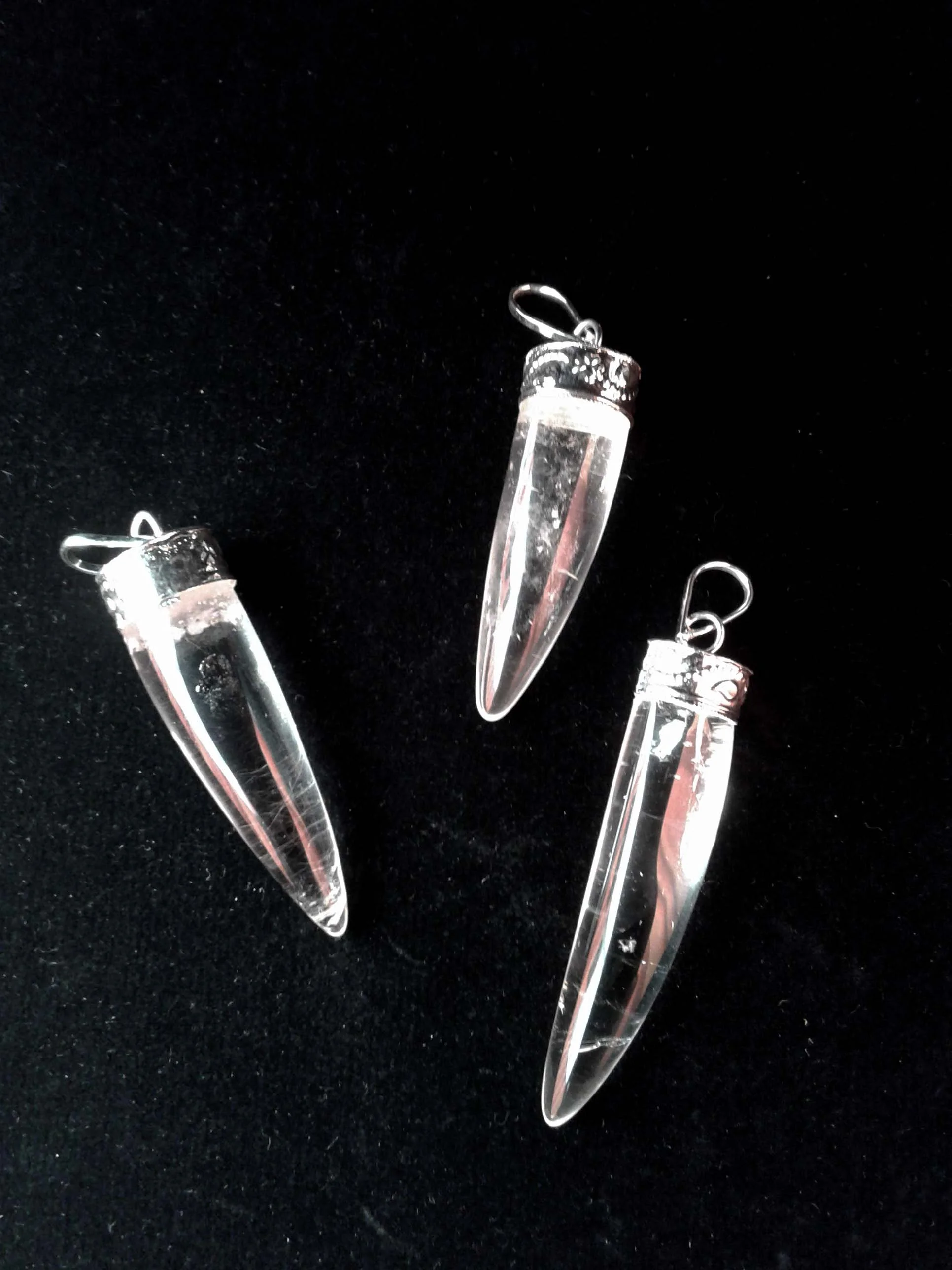 Pendentes de Quartzo em Chifre