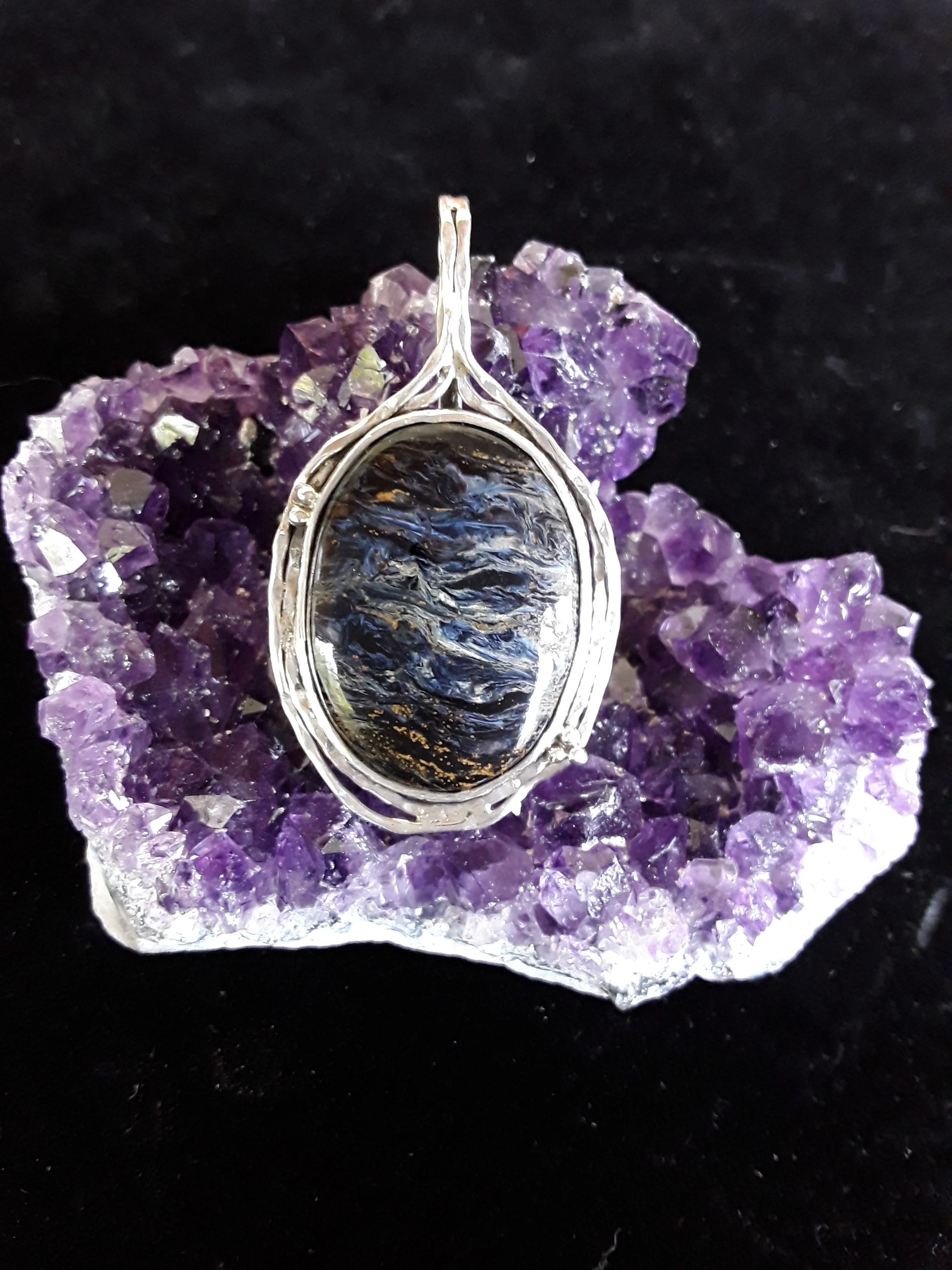 Pendente em Prata em Pietersite