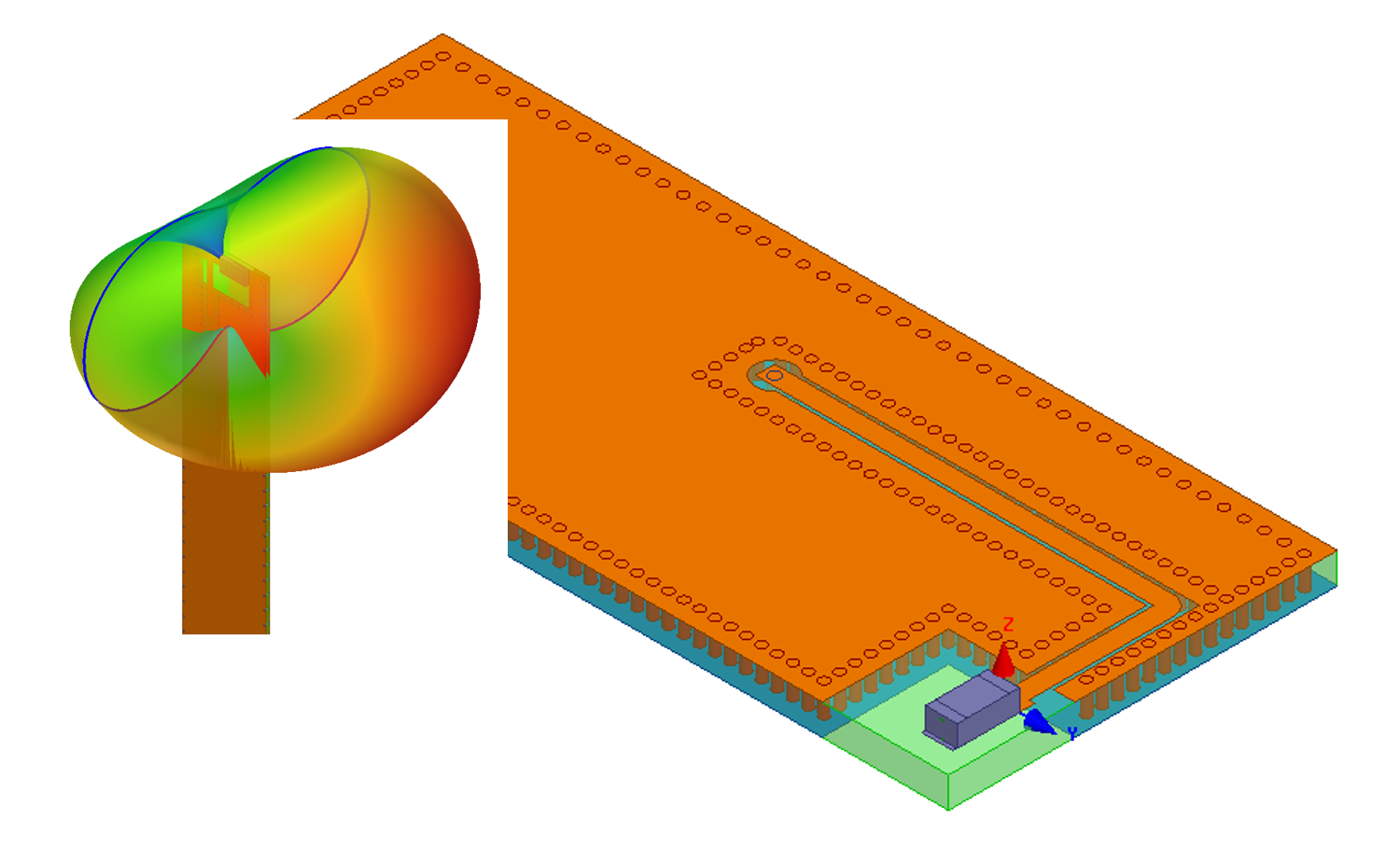 Chip antenna and 3d component assembly