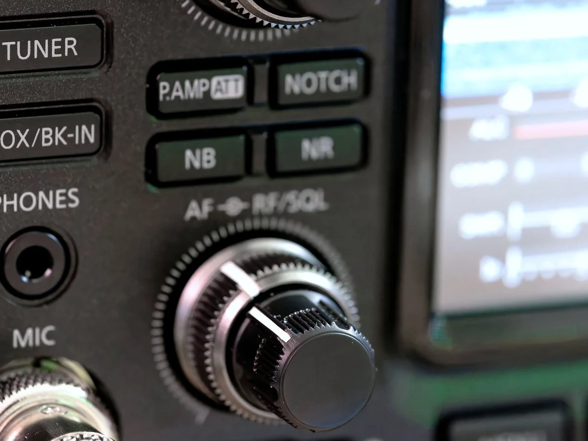 Software-defined radio control panel