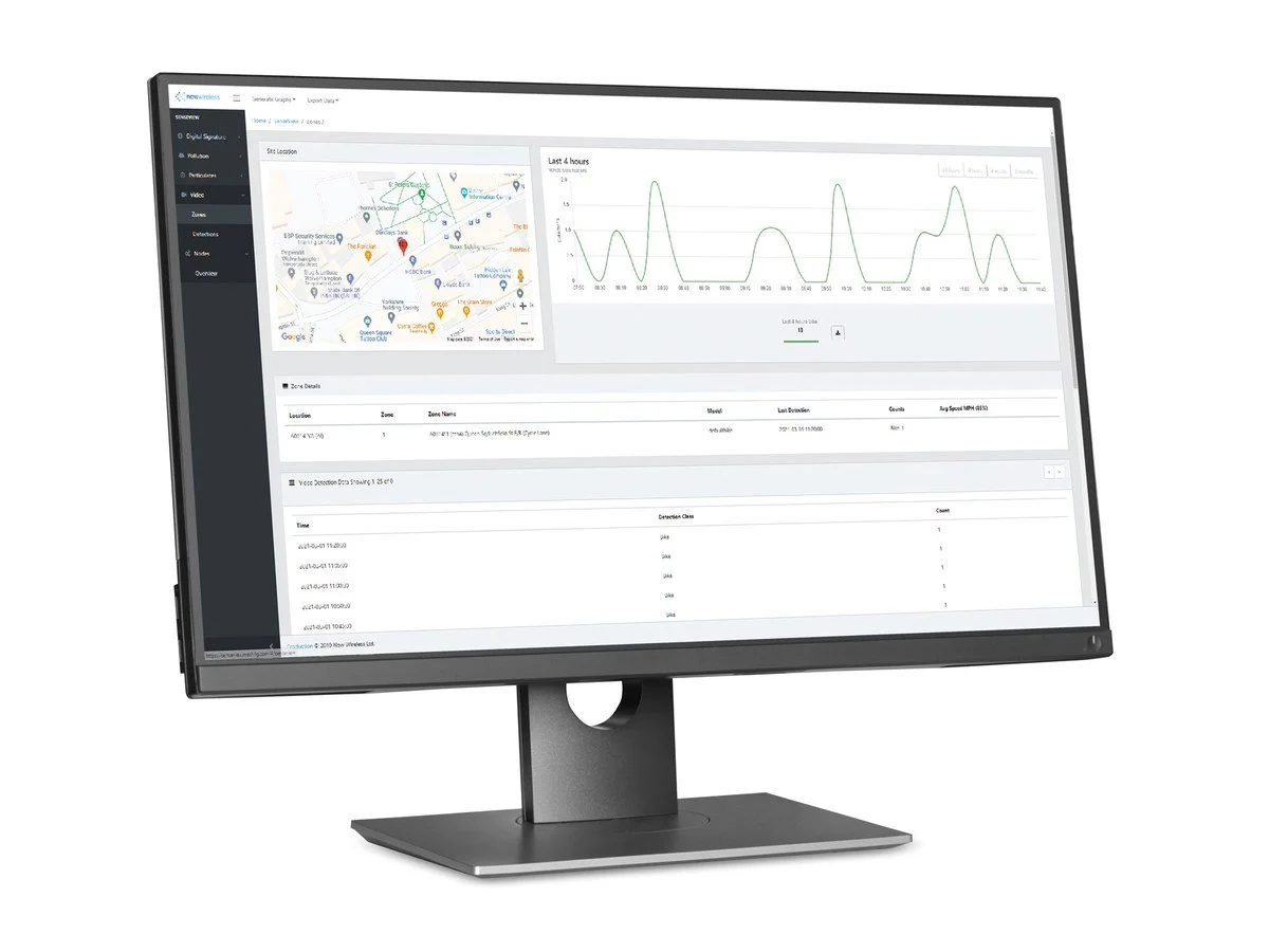 SenseView data platform dashboard