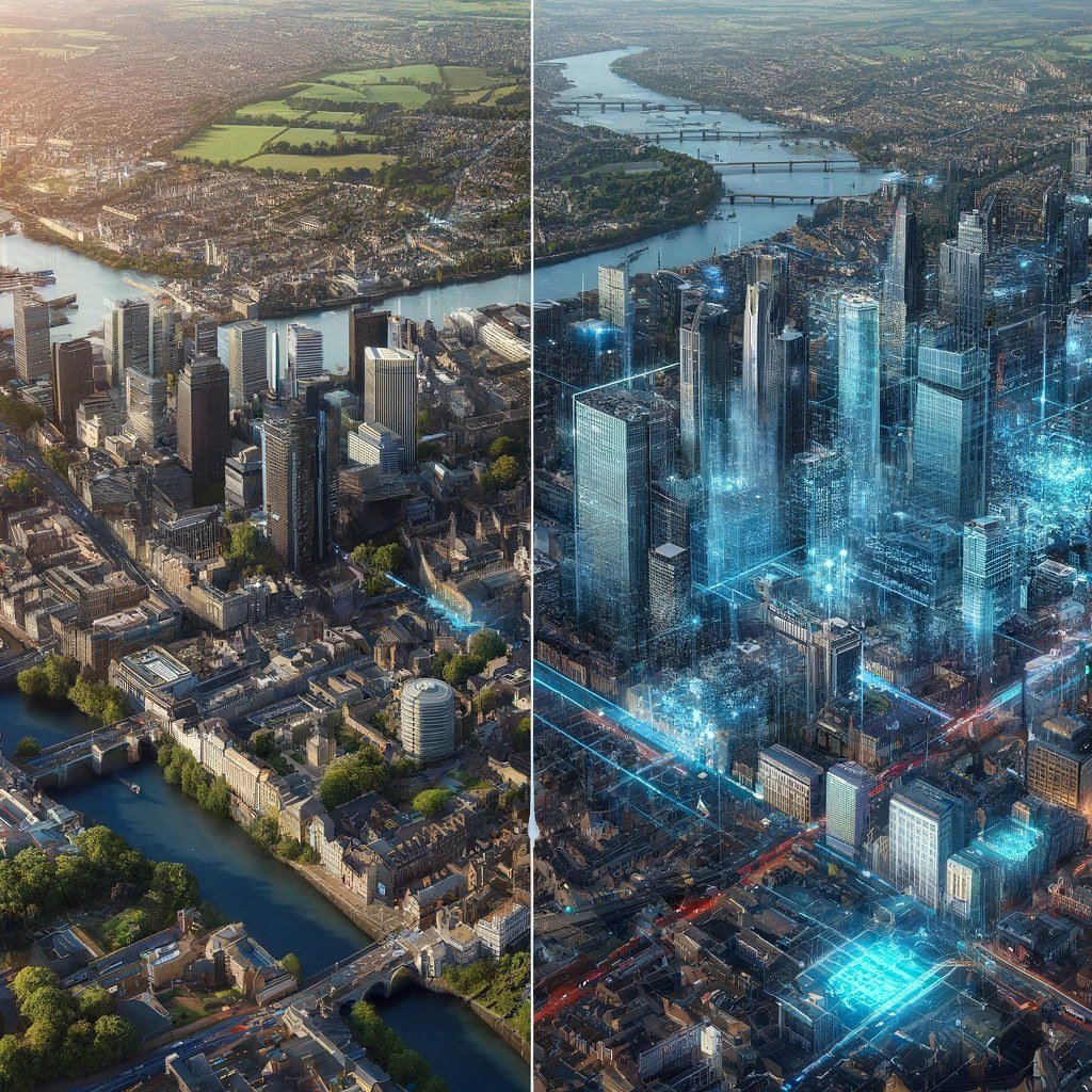 Three-dimensional digital model of a city