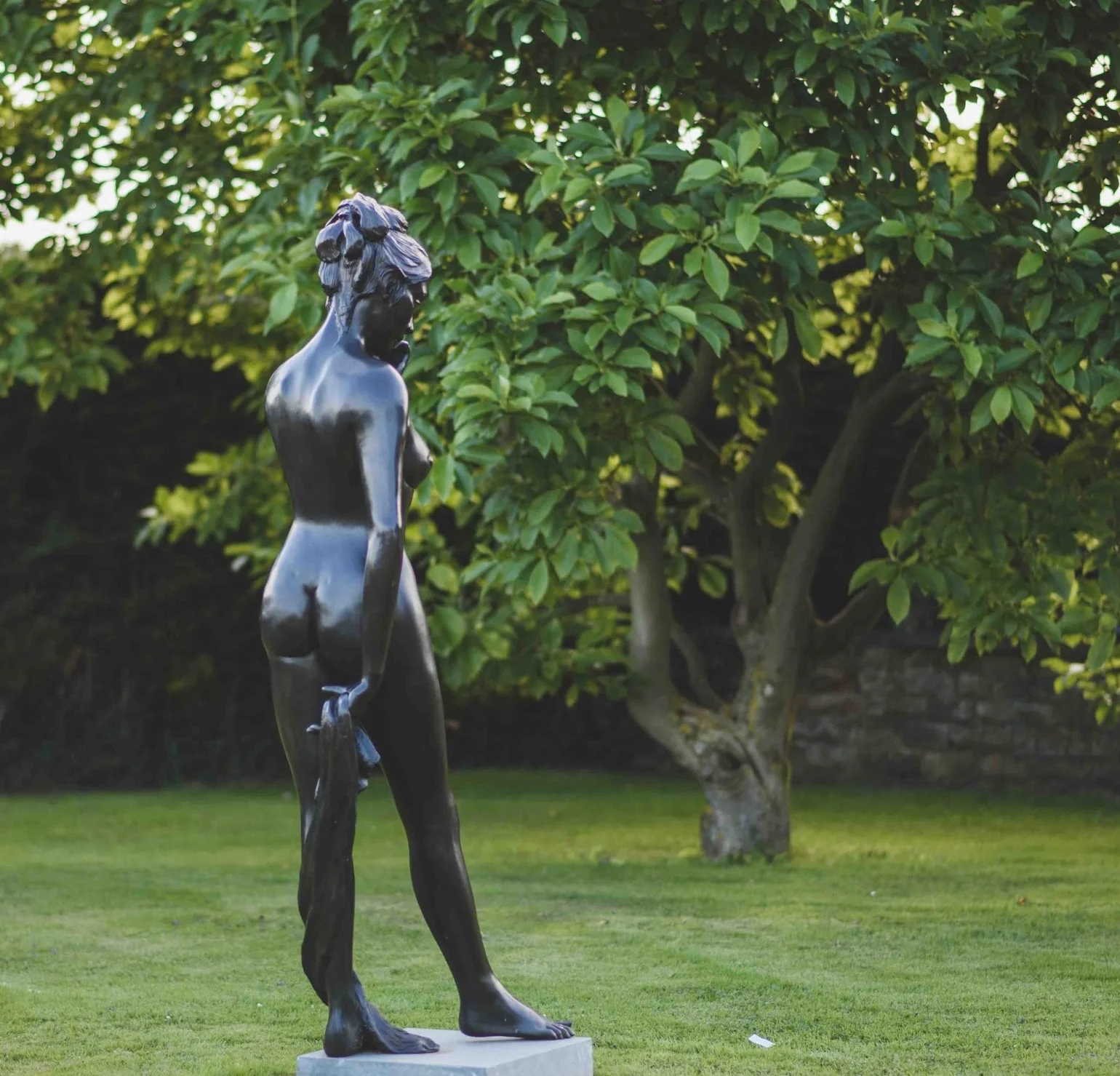 Nude Standing with Drape