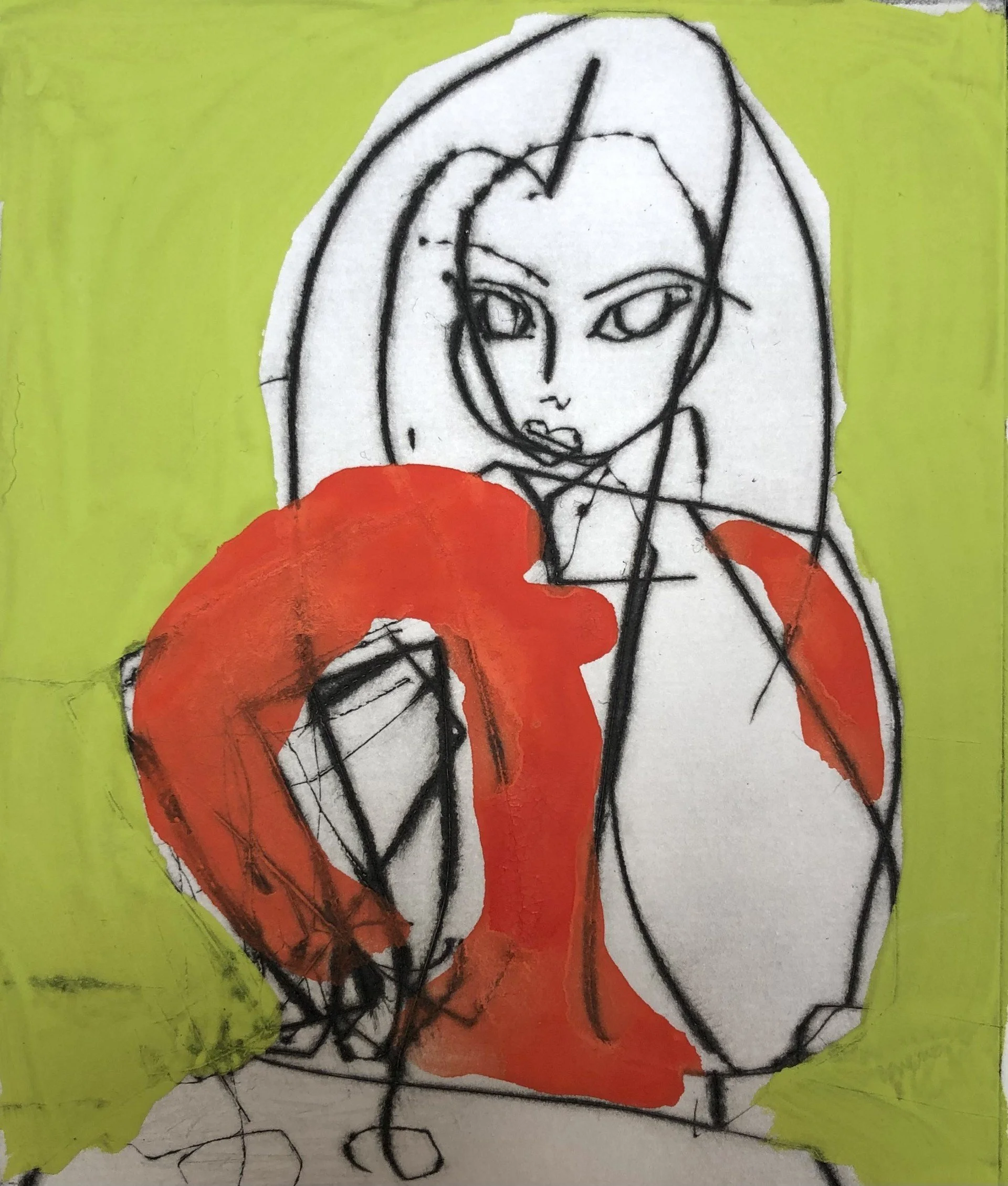 Seated Figure in a Cafe