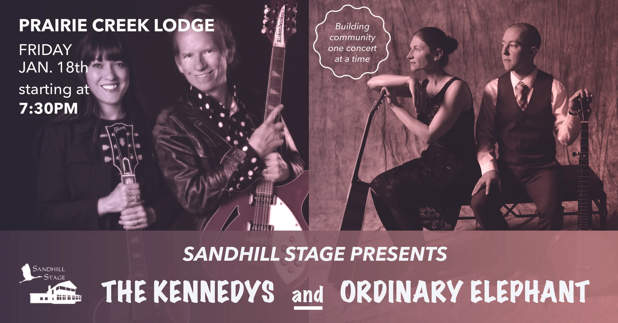 Sandhill Stage Presents: The Kennedys and Ordinary Elephant