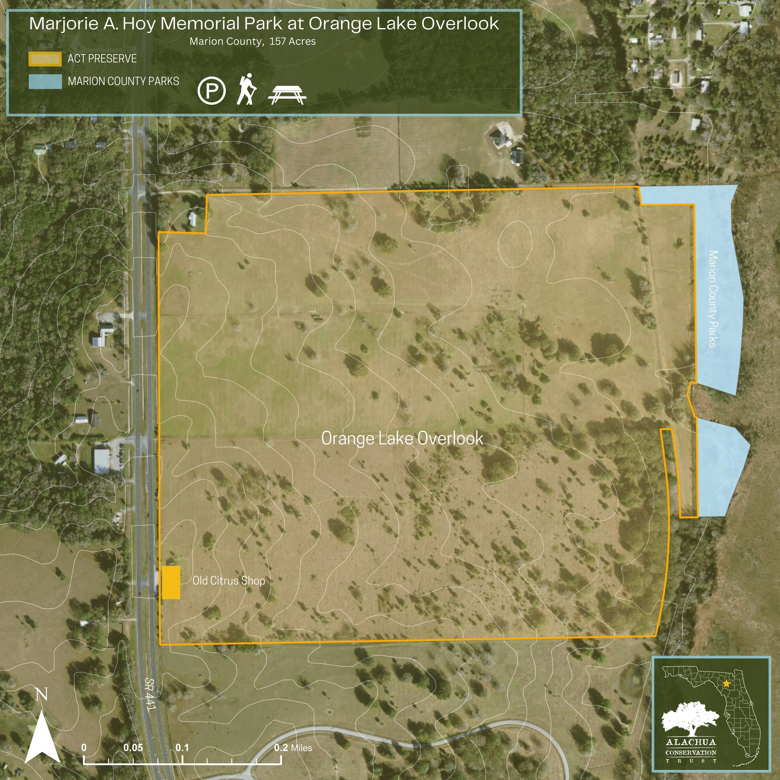 Orange Lake Overlook Region Map