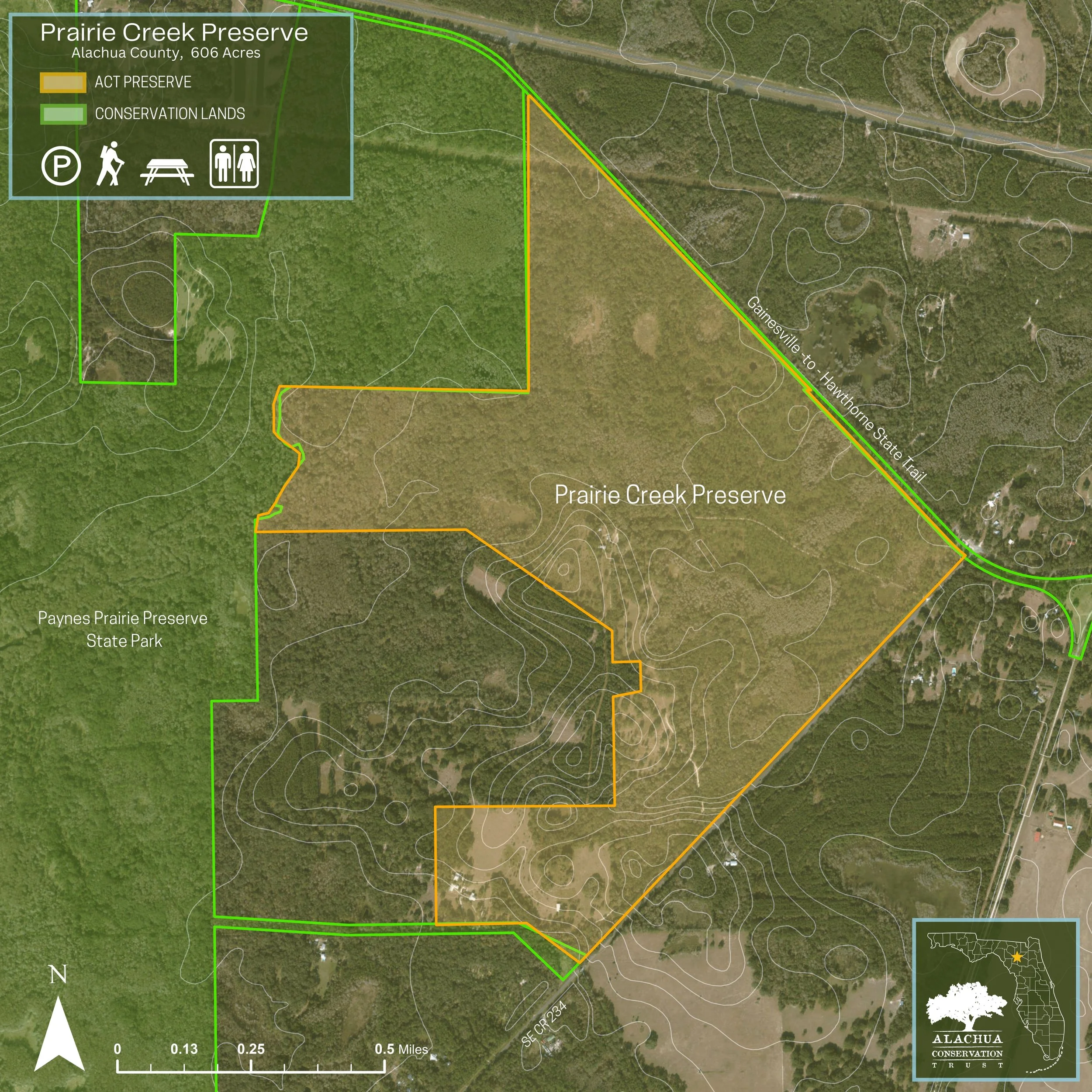 Prairie Creek Preserve regional map
