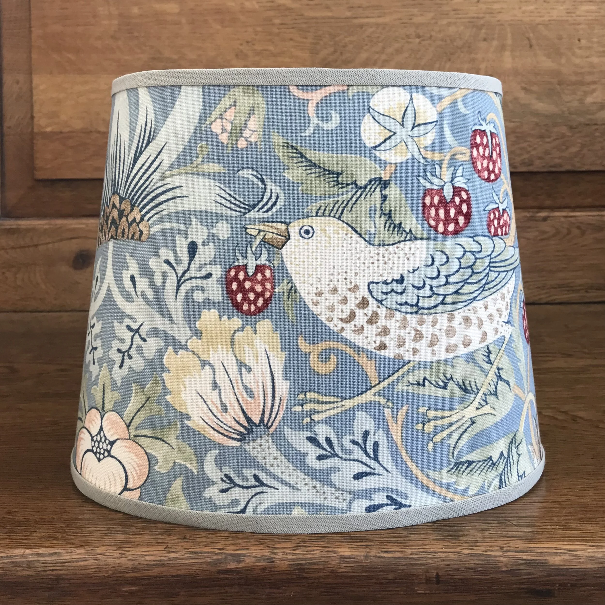 Morris Strawberry Thief - Small Oval Table Lampshade