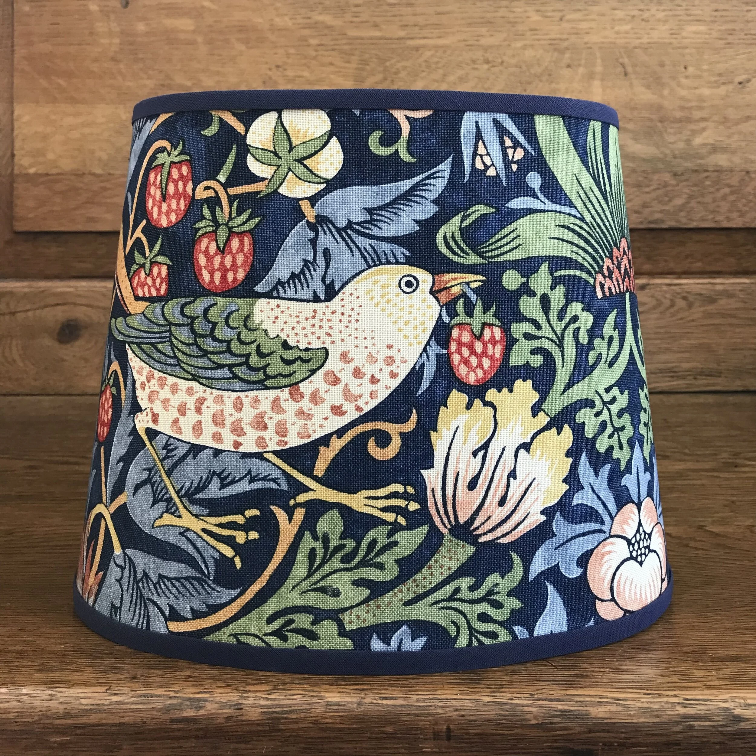 Morris Strawberry Thief - Small Oval Table Lampshade
