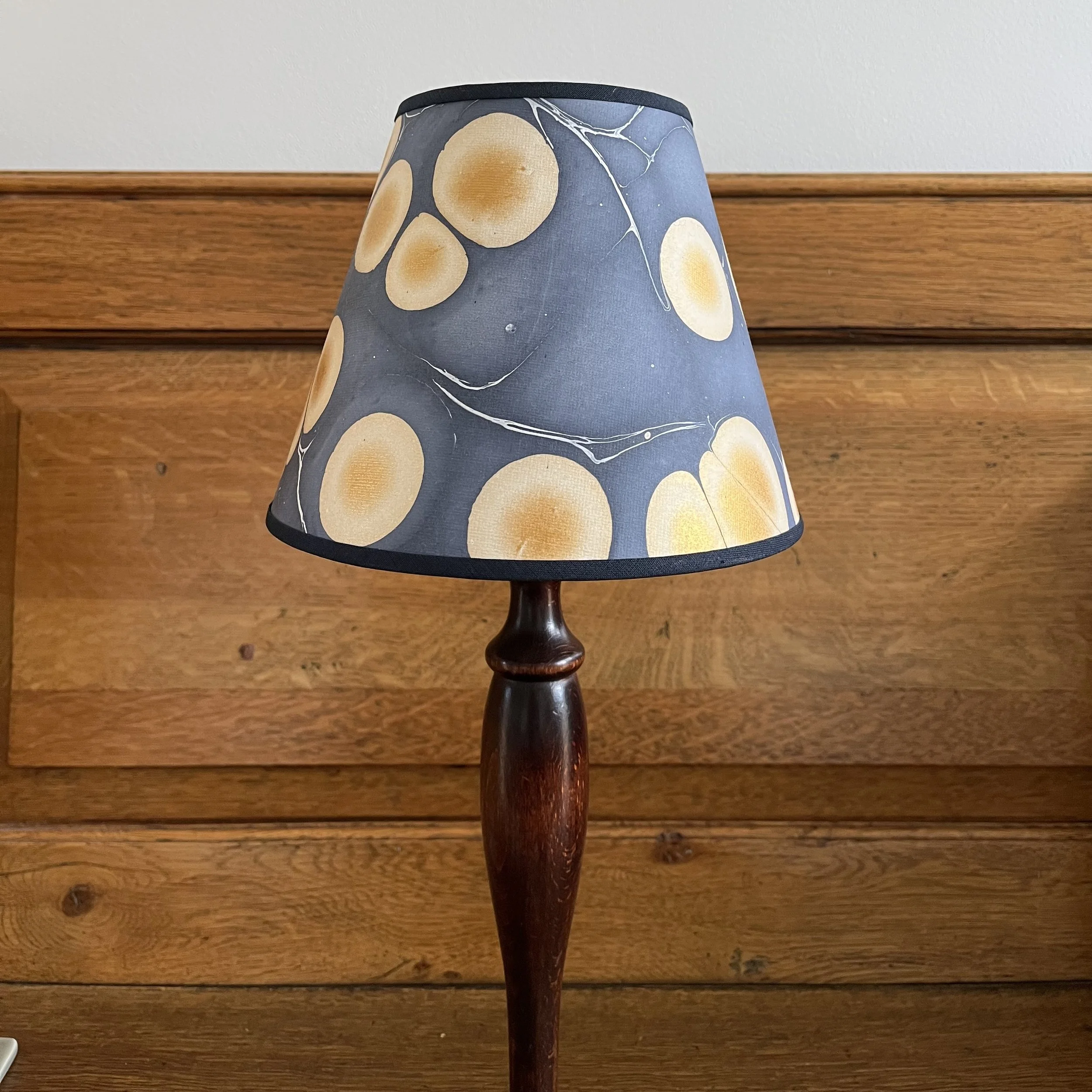 Hand Marbled Blue Neela - Petite Lampshade
