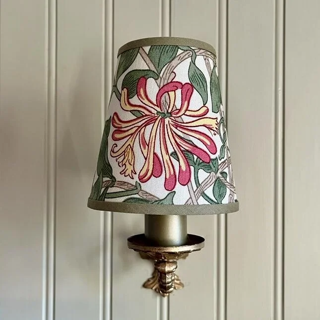 Morris Honeysuckle Small Candle Clip Lampshade