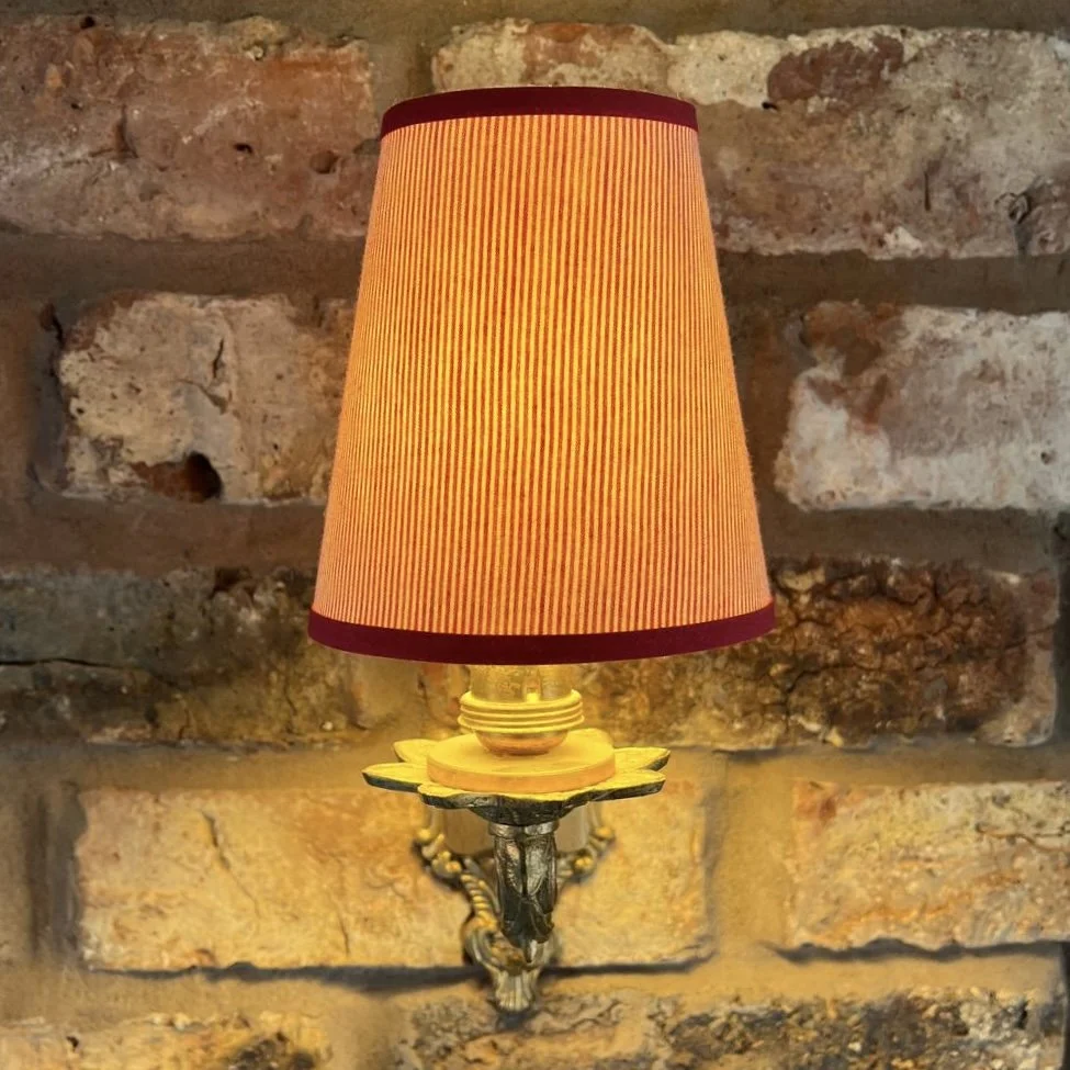 Fine Line Stripe Candle Clip Lampshade