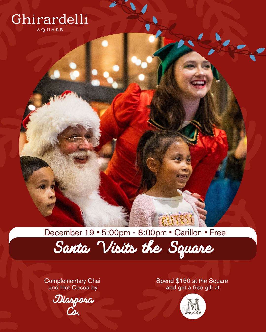 Santa Visits the Square featuring Diaspora Co.