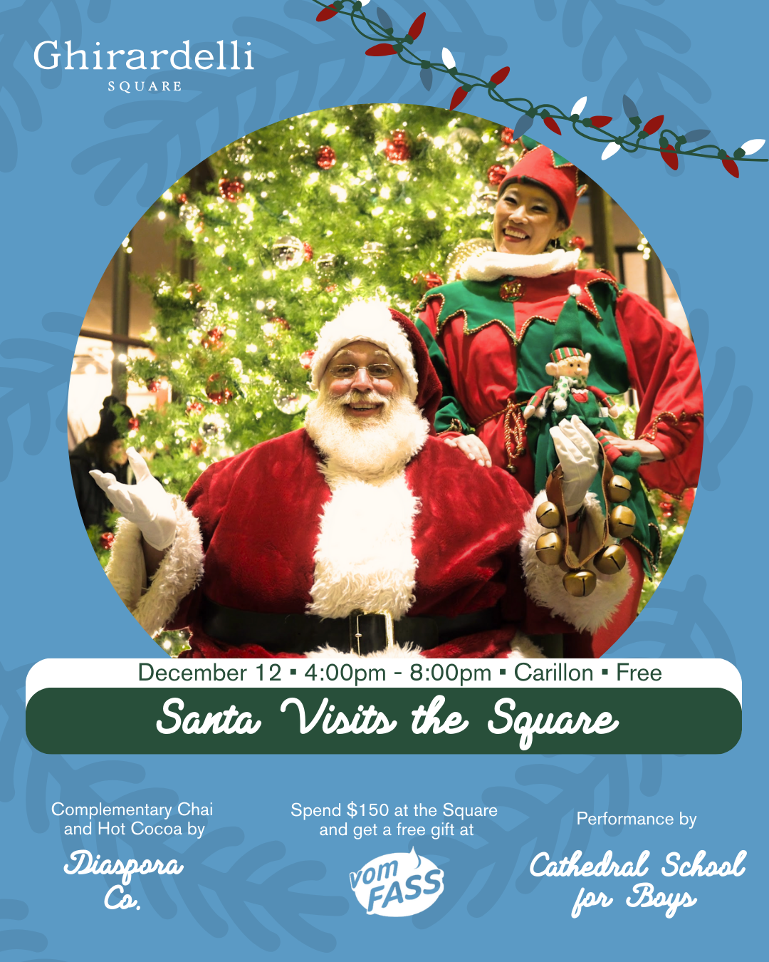 Santa Visits the Square featuring Cathedral School for Boys Band and Diaspora Co.