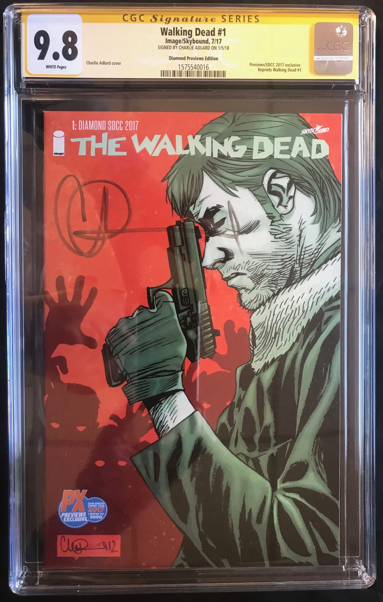 Walking Dead #1 PX CGC 9.8 Signature Series