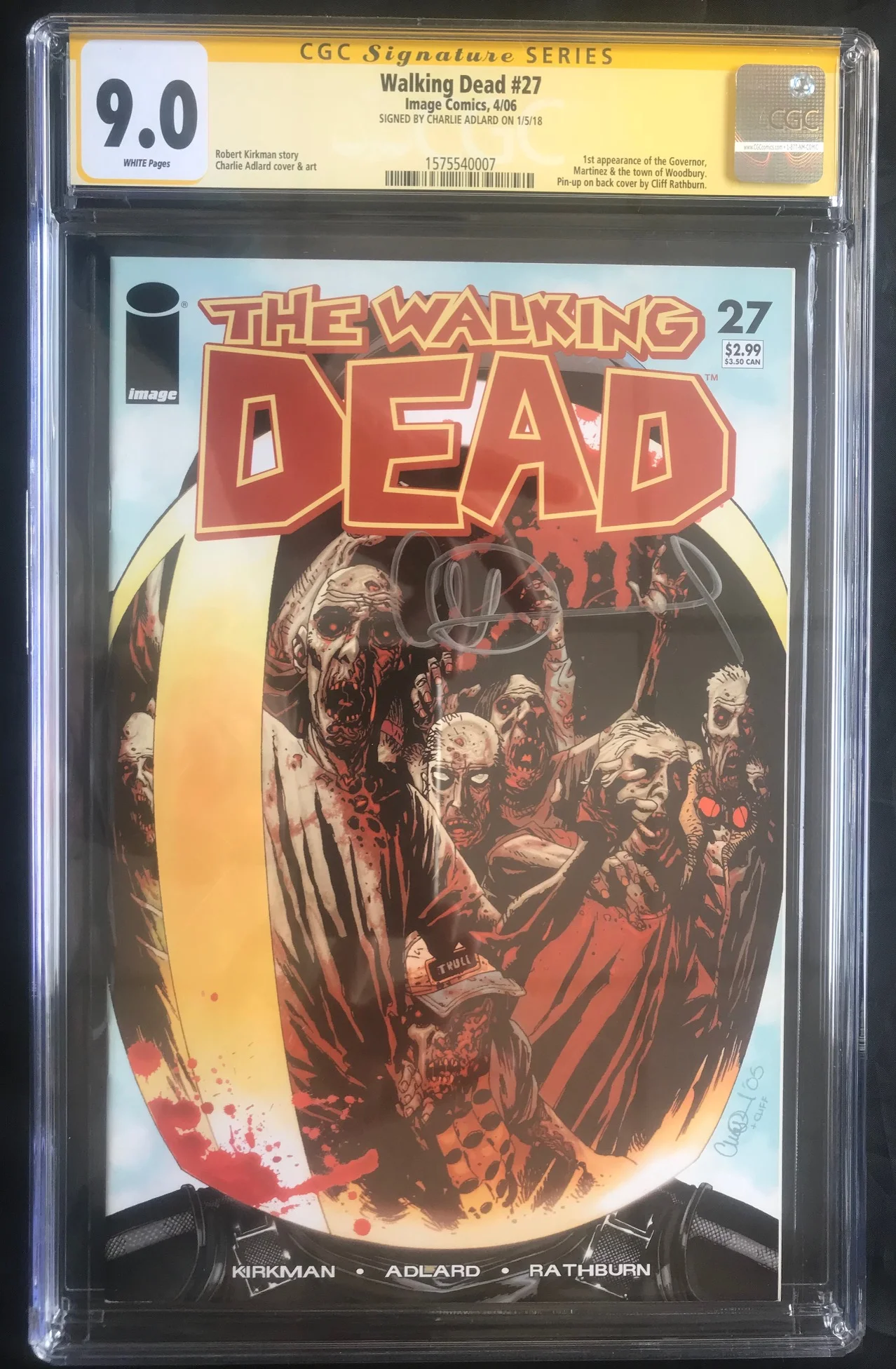 The Walking Dead #27 CGC 9.0 Signature Series