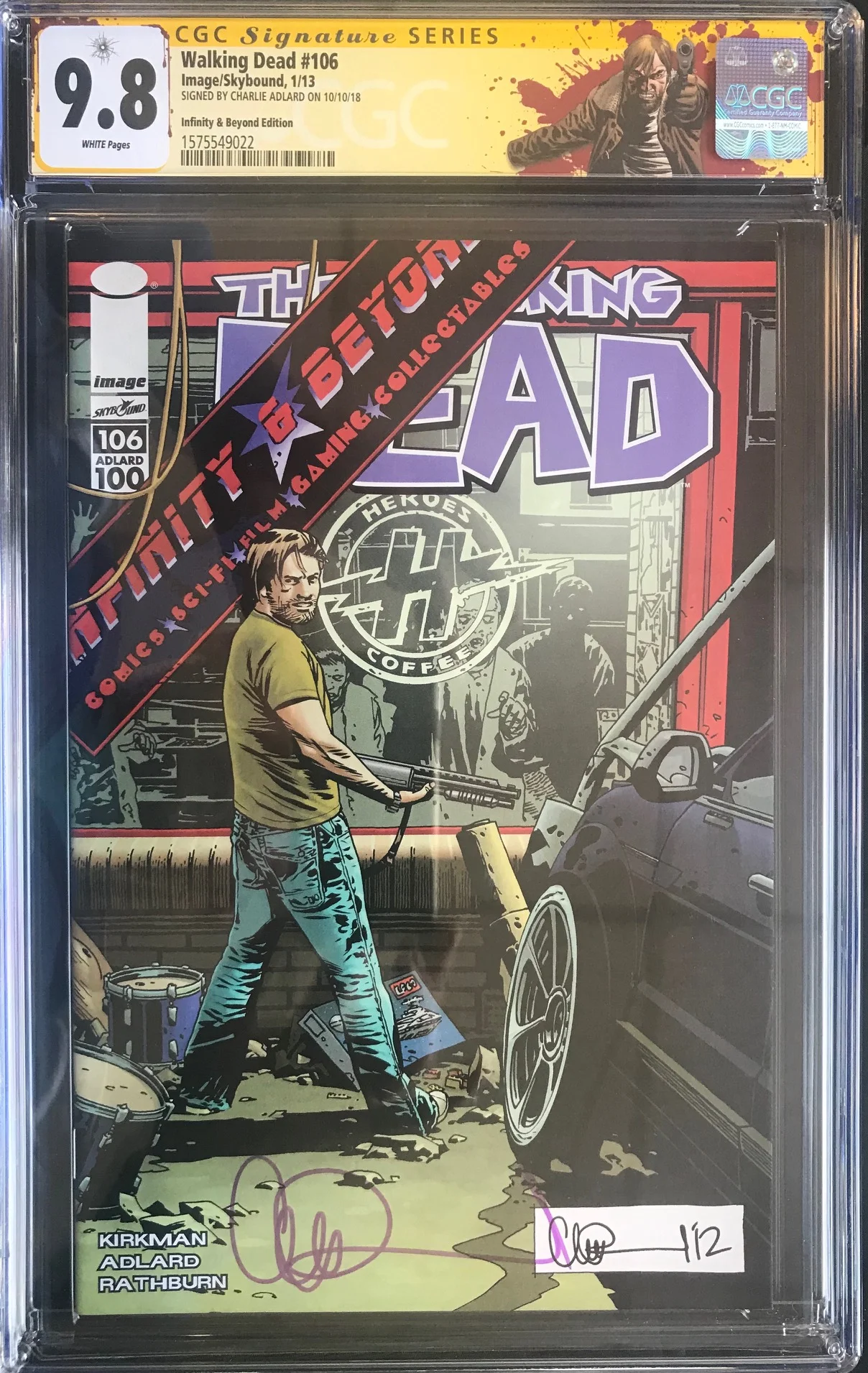 The Walking Dead #106 Infinity &amp; Beyond Exclusive CGC Signature Series