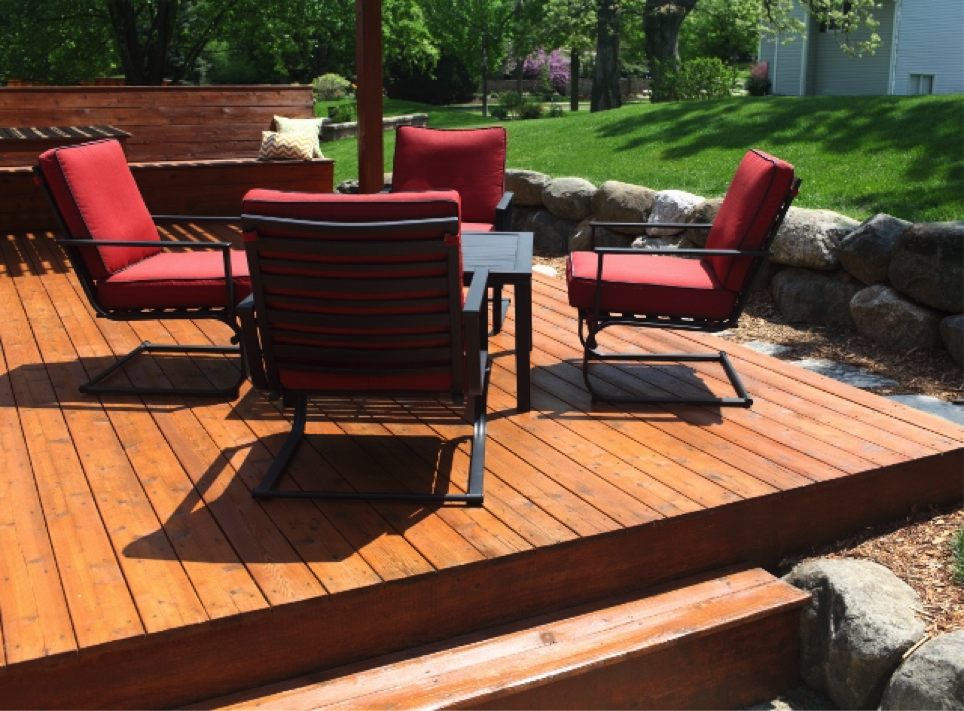 DIY Staining the Deck