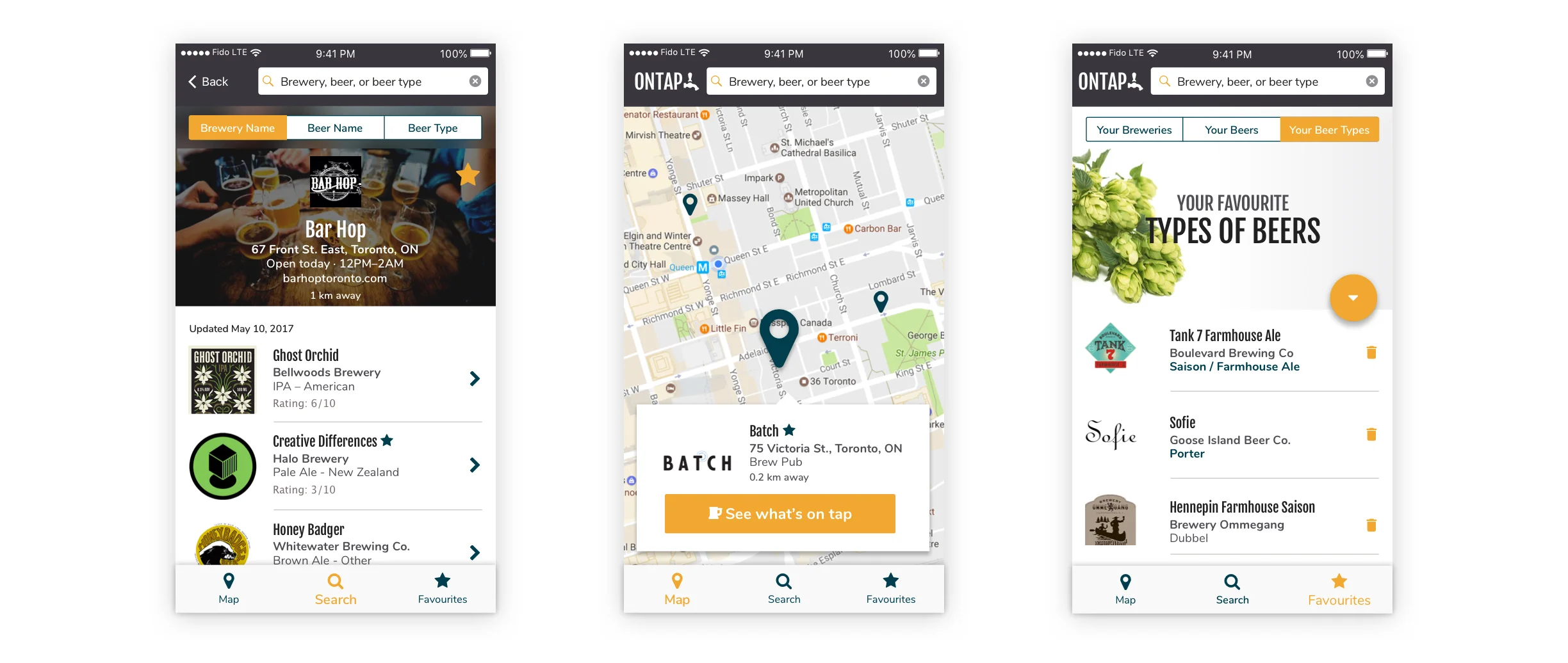 On Tap Mobile App — Yaamini Kanthaswamy