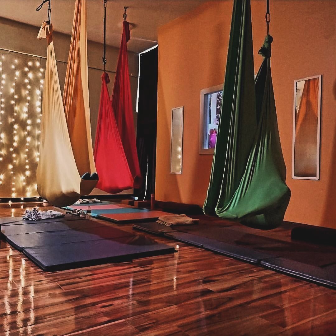 Restorative Aerial Yoga 
Sun 6pm

The fabric is low to the ground so you can enjoy some slow, relaxing poses. It&rsquo;s the perfect end to the weekend. 

Join us!