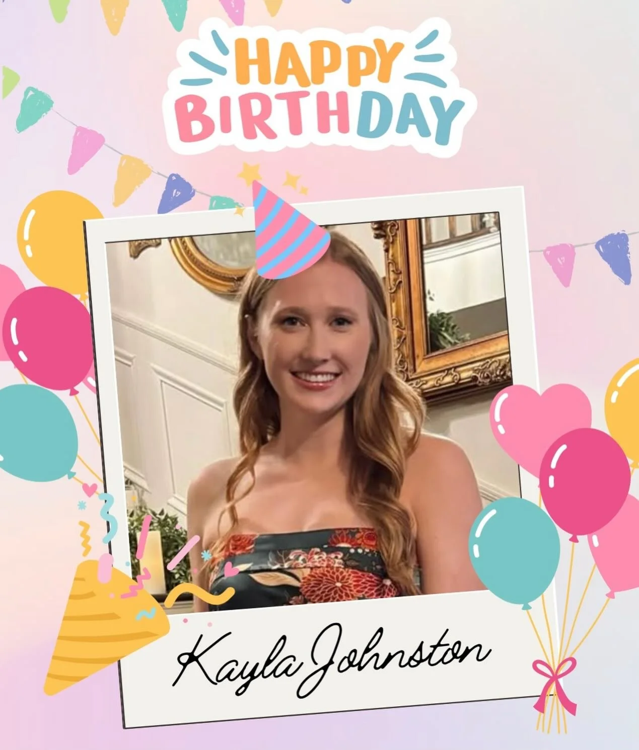 Happy birthday, Kayla! ✨ Your strength, elegance, and grace shine through everything you do, and your presence truly lights up our studio. We&rsquo;re so grateful to have you here. May this year return all that light back to you. 🌞