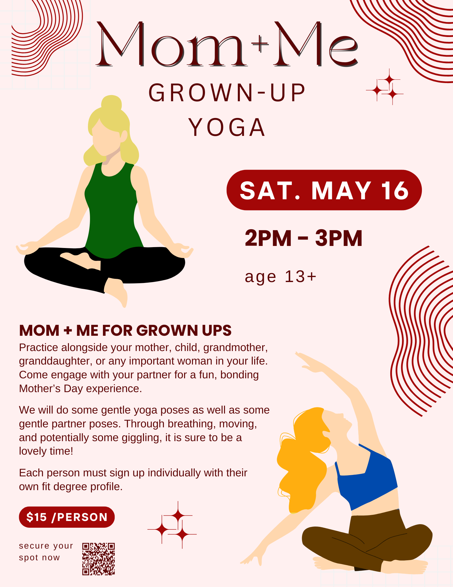 Mom and Me Yoga- ages 13+