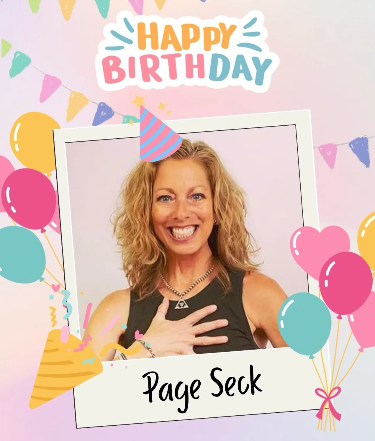 Rolling out the mat to celebrate the one and only Page today! 🥳 May your day be filled with open hearts and grounded energy. Thank you for always keeping us aligned and inspired. Happy Birthday! ☀️