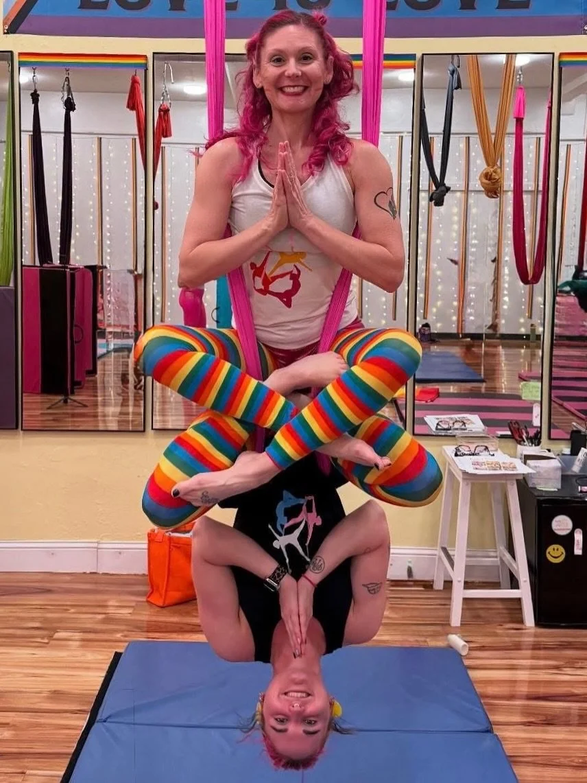 HAPPY PRIDE! 🏳️&zwj;🌈 
We believe that everyone is deserving of love at Hello Sunshine Yoga. All bodies and backgrounds are welcomed in our space. Although June is the month that it&rsquo;s most visible because of our rainbows, we practice what we 