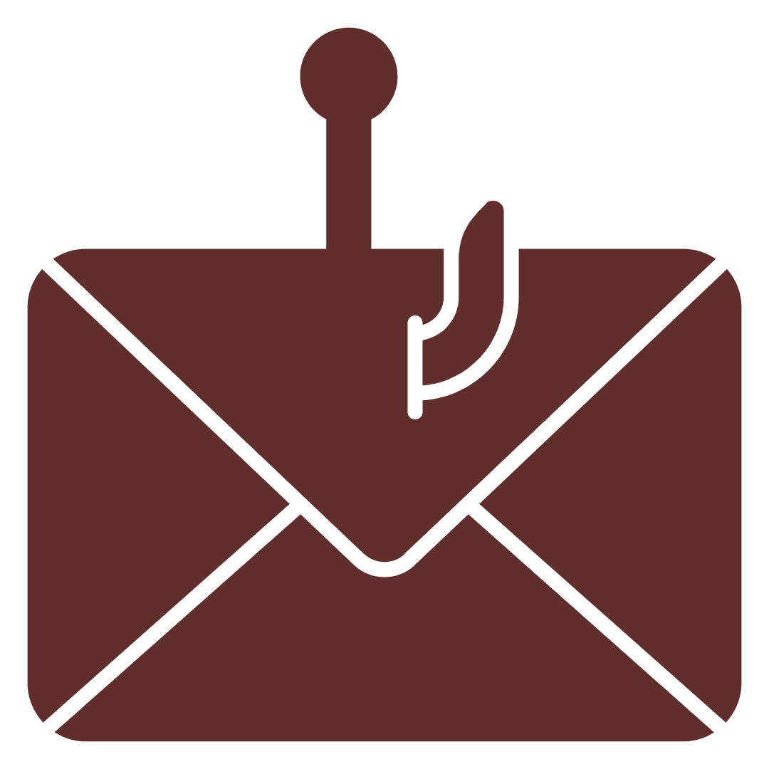 Mail with Fish Hook Graphic