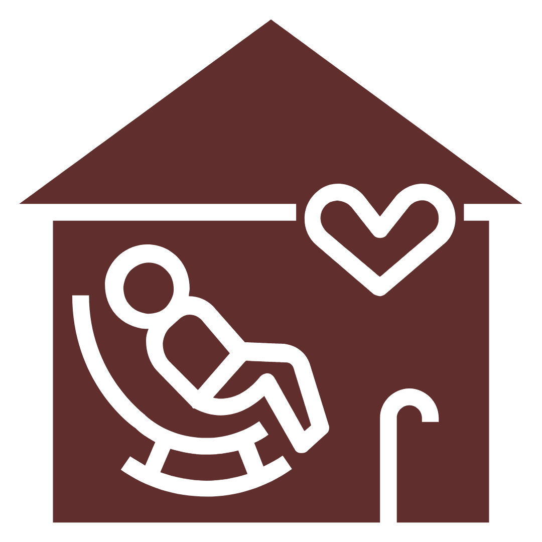 Sitting in Home Graphic