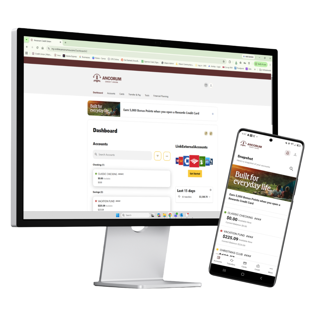Digital Banking | Maine | Ancorum Credit Union