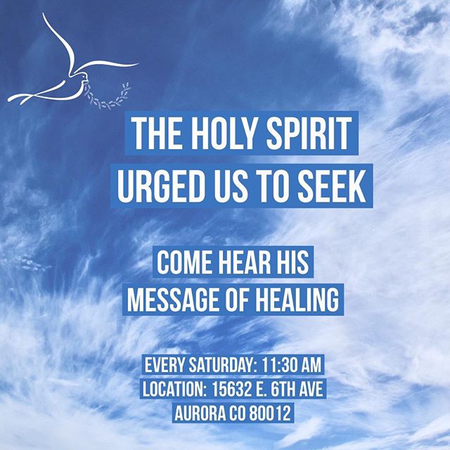 You are Invited: Saturdays @11:30 A.M. &ldquo;16 And I will ask the Father, and he will give you another advocate to help you and be with