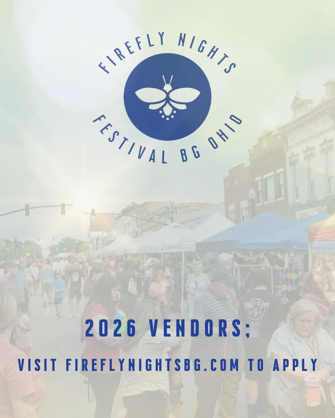 ✨ Calling all vendors! ✨
Applications for the 2026 Firefly Nights festivals are officially LIVE! 🎉
If you&rsquo;re interested in being part of the magic, head to our website and apply today:�#linkibio 
We can&rsquo;t wait to light up downtown BG wit