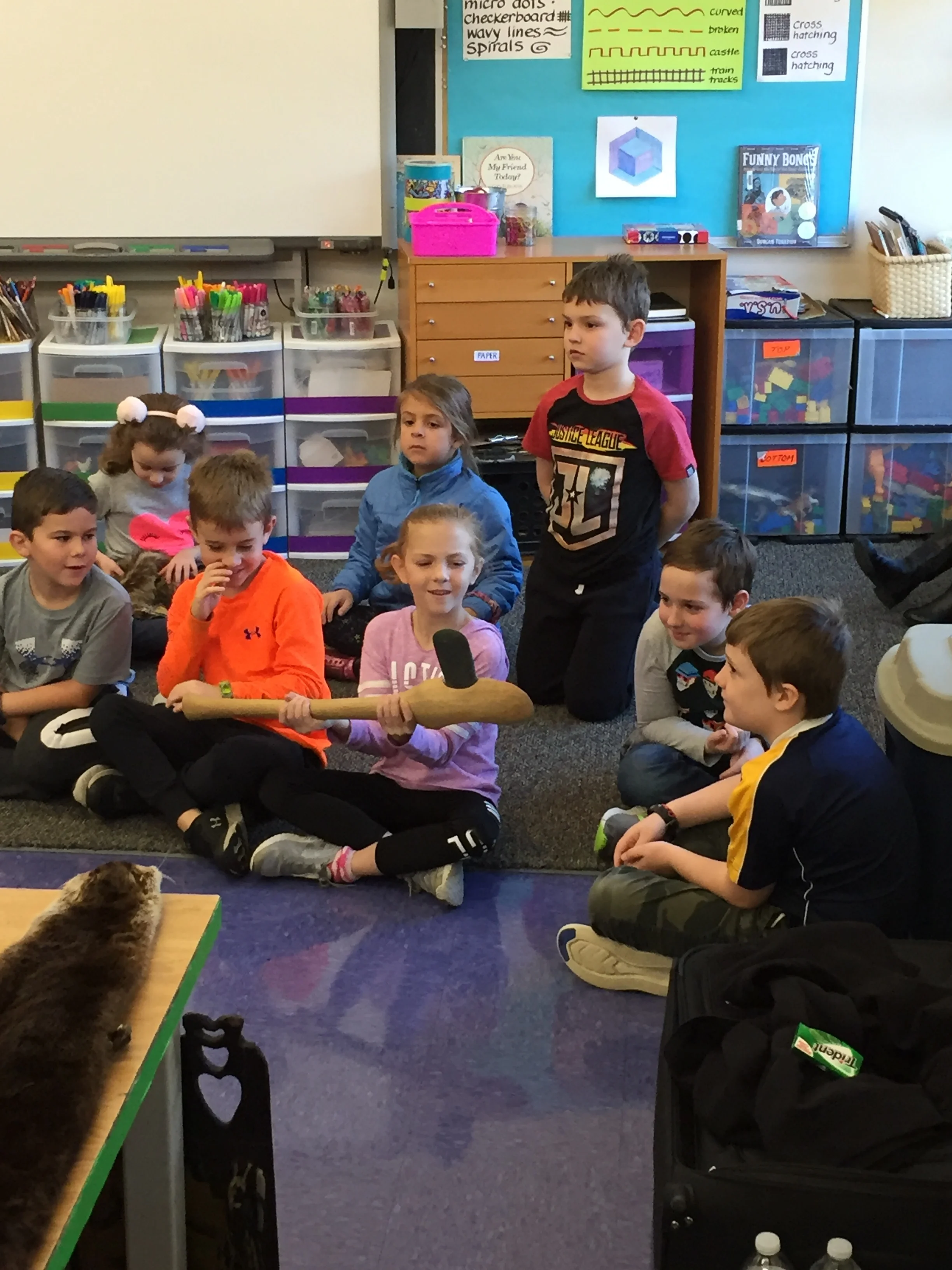 2nd Graders See Plimoth Plantation Traveling Workshops