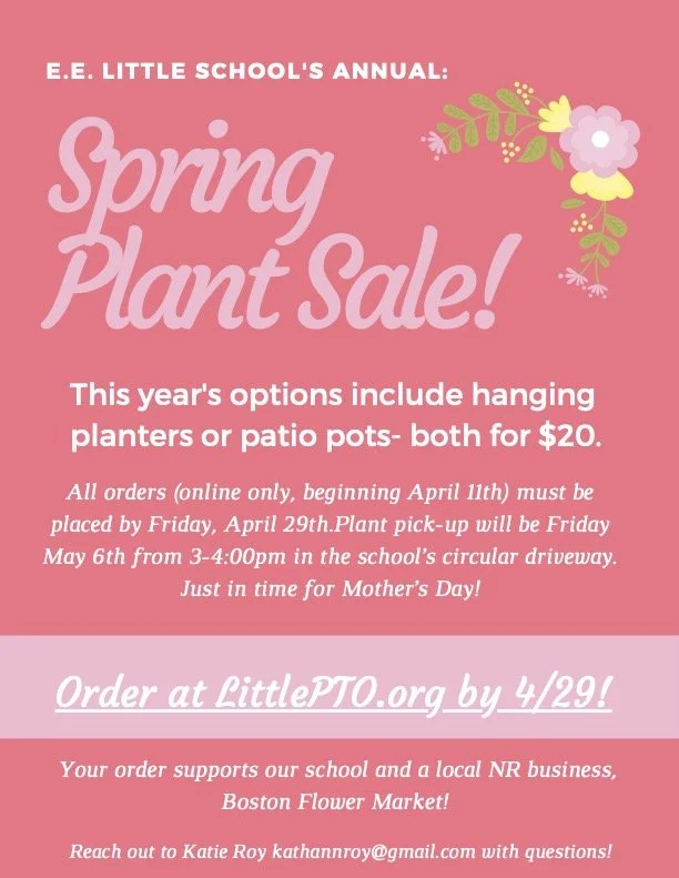Annual Spring Plant Sale! Just in time for Mother's Day
