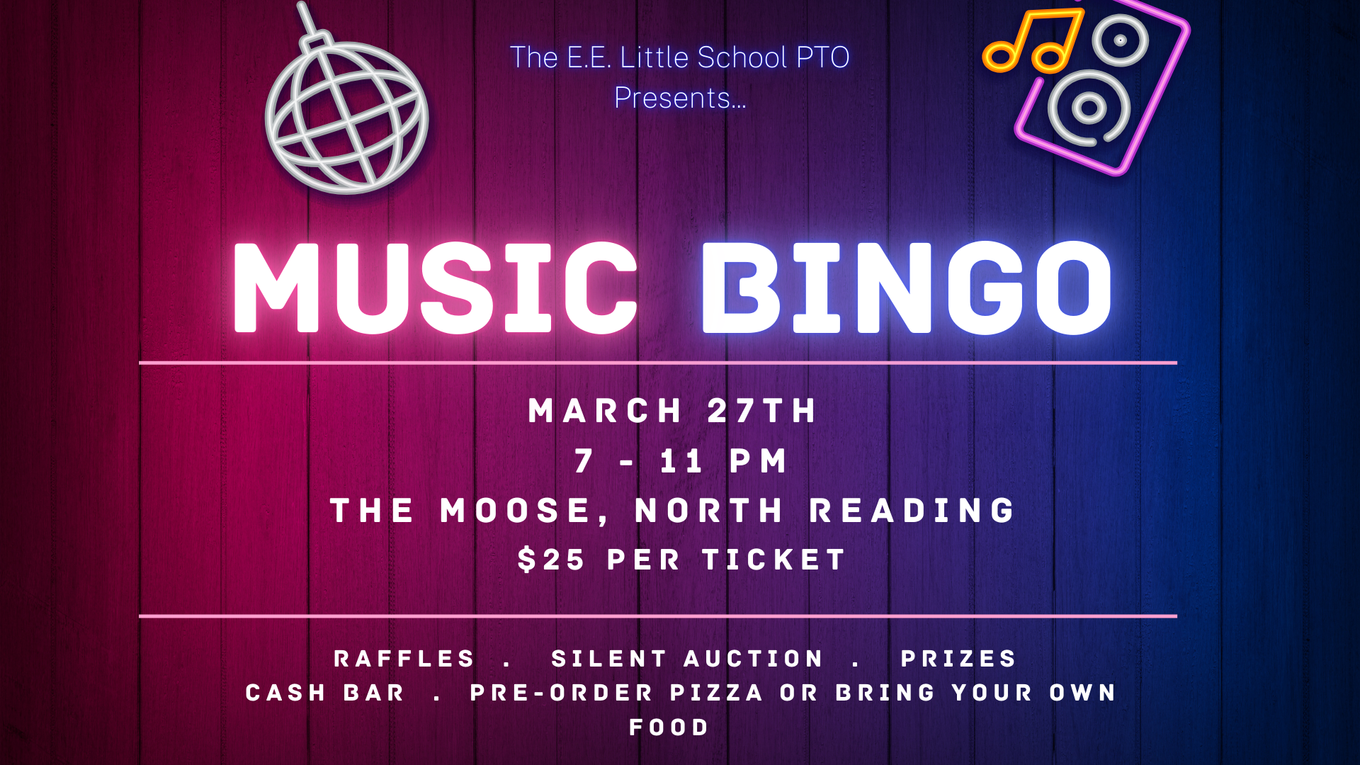 Music Bingo Parents Night Out 2026