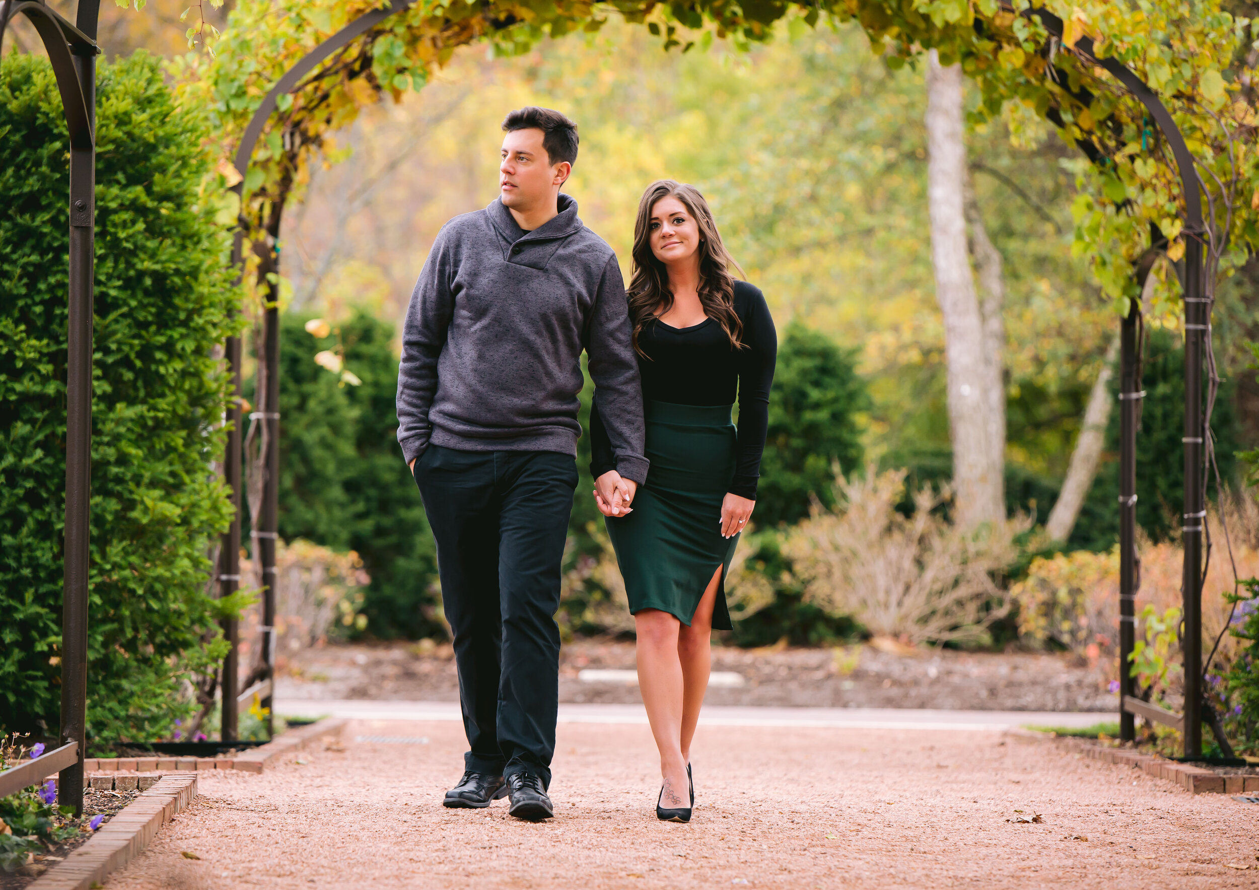Autumn Colors at Cantigny Park - Engagement Photography