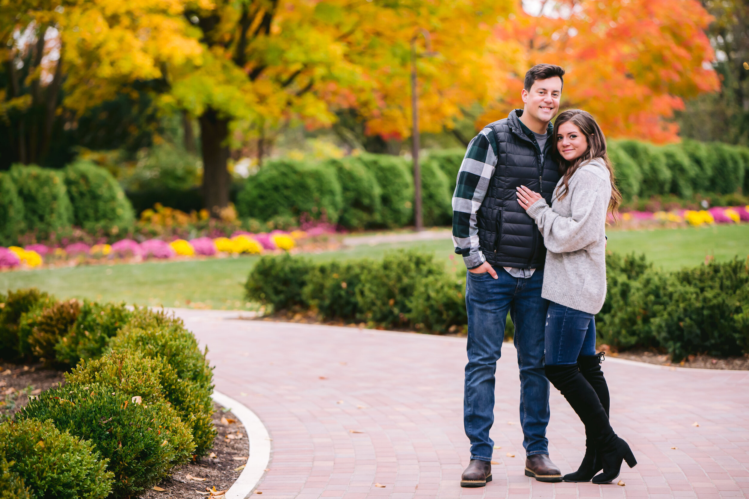 Chicago Best Autumn/ Fall Locations for Engagement Photos/ Photography