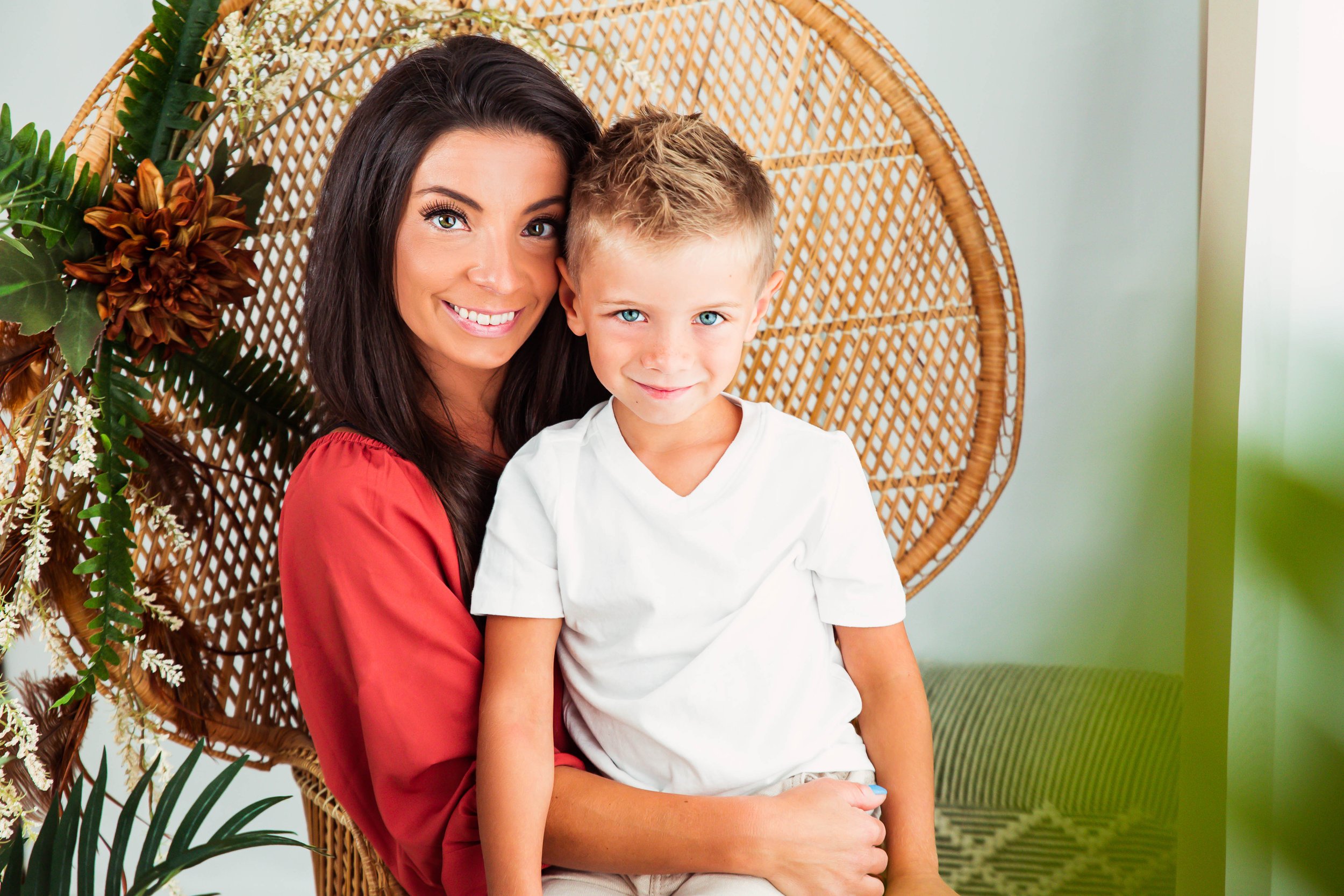 Boho Studio Session - Mommy and Son