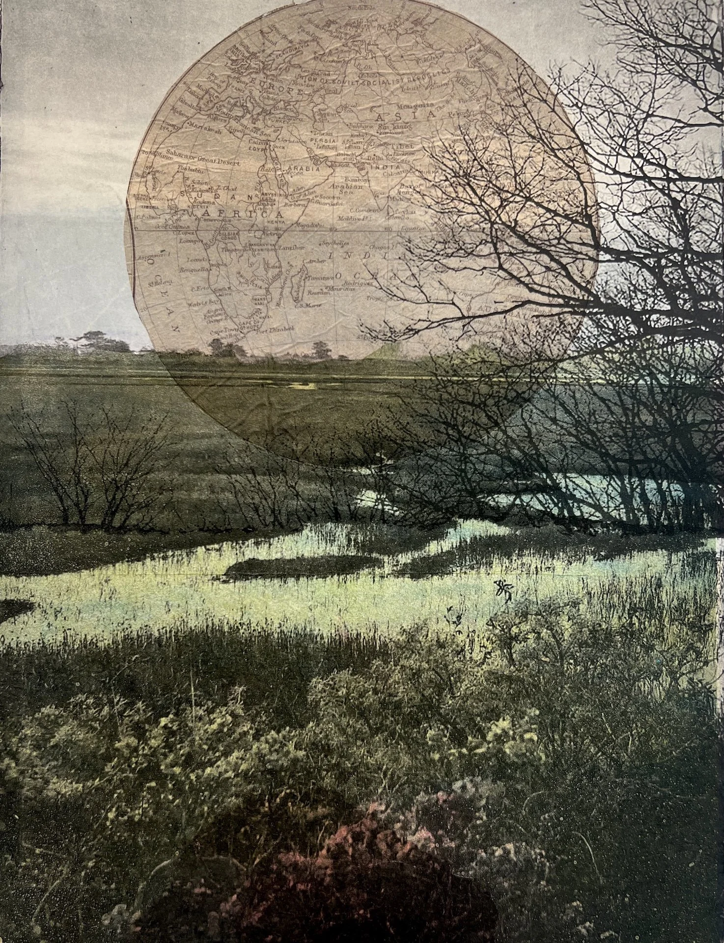 Weight of the World, 12” x 16”, $850 (framed)