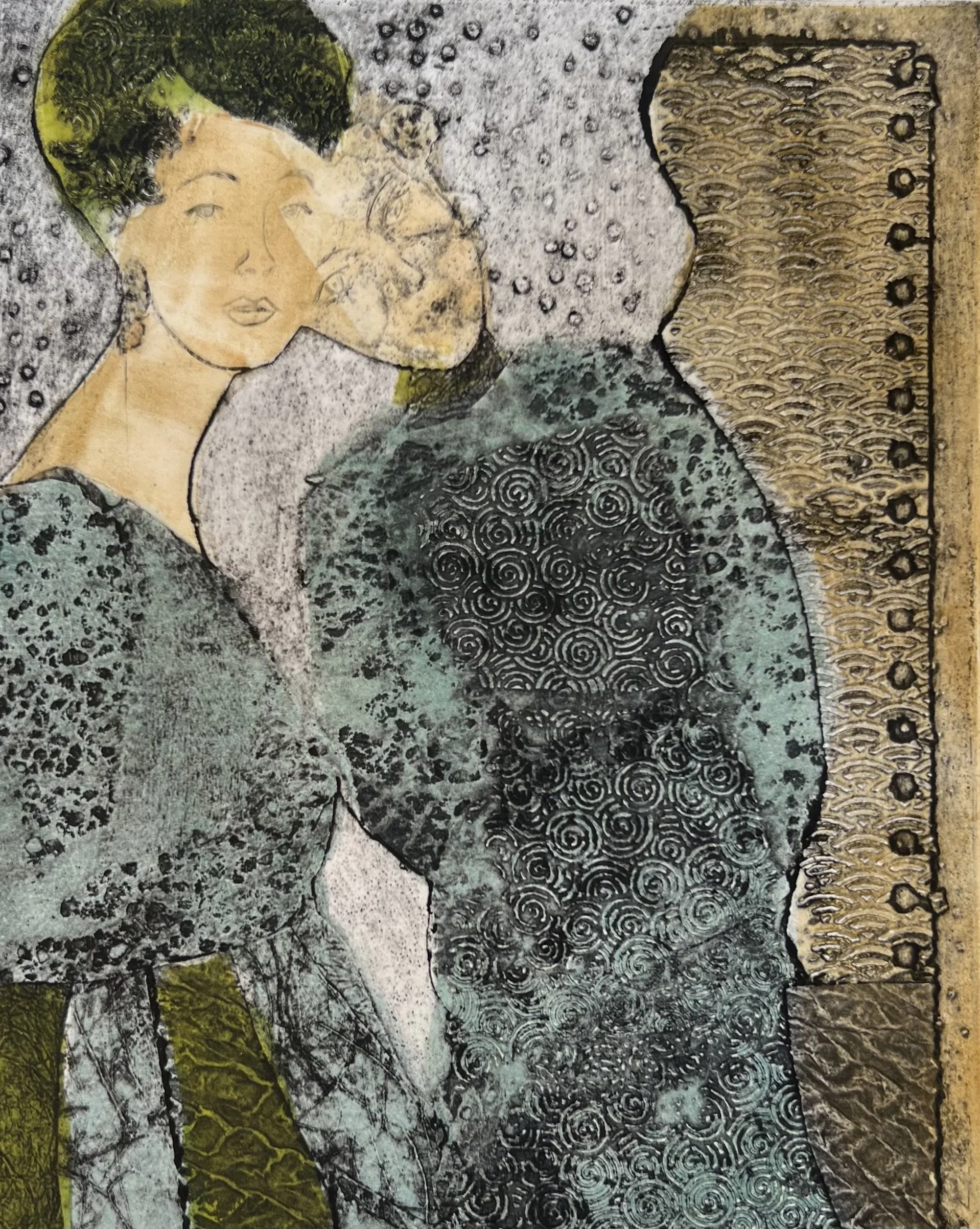 Two Women, 9" x 12", 450.