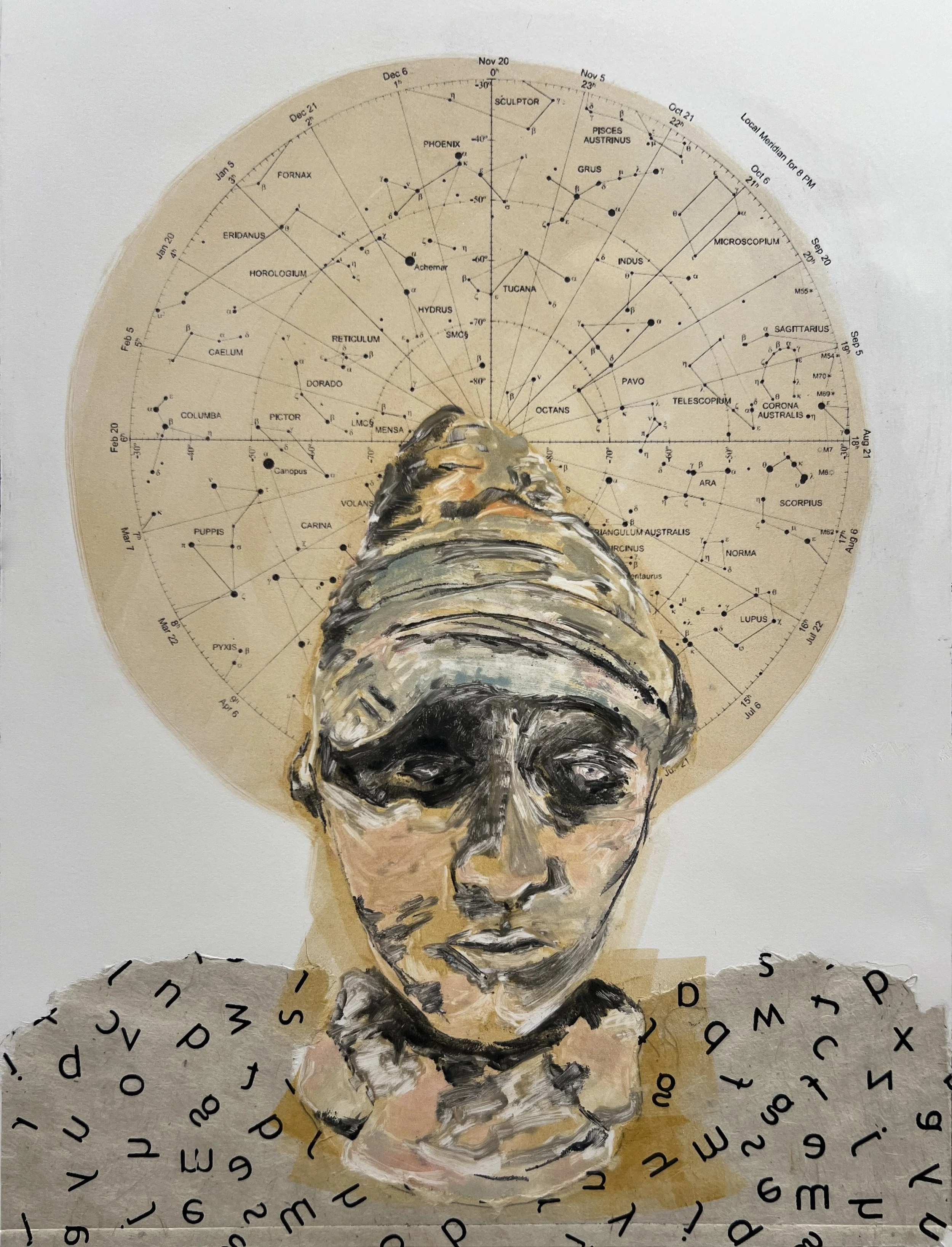 Her Head Was in the Stars, 12" x 16", $450.