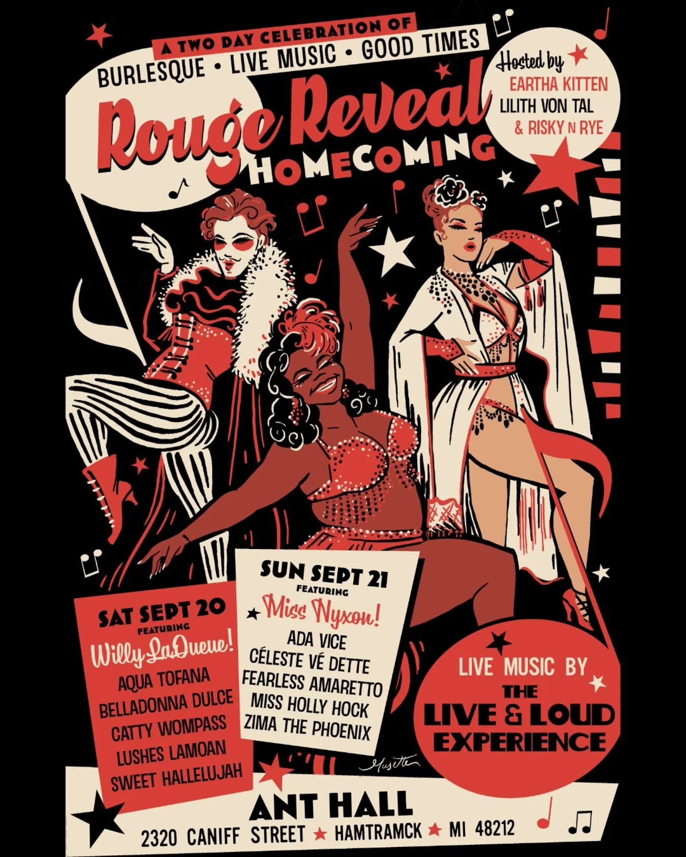 🏆 Enjoy the 2024 &ldquo;Best Burlesque Show/Troupe&rdquo; in Detroit according to @metrotimes readers, aka Rouge Reveal @presentedbyearthakitten at @planetantdet September 20th &amp; 21st! I&rsquo;m taking the stage on Sunday the 21st &amp; hoping t