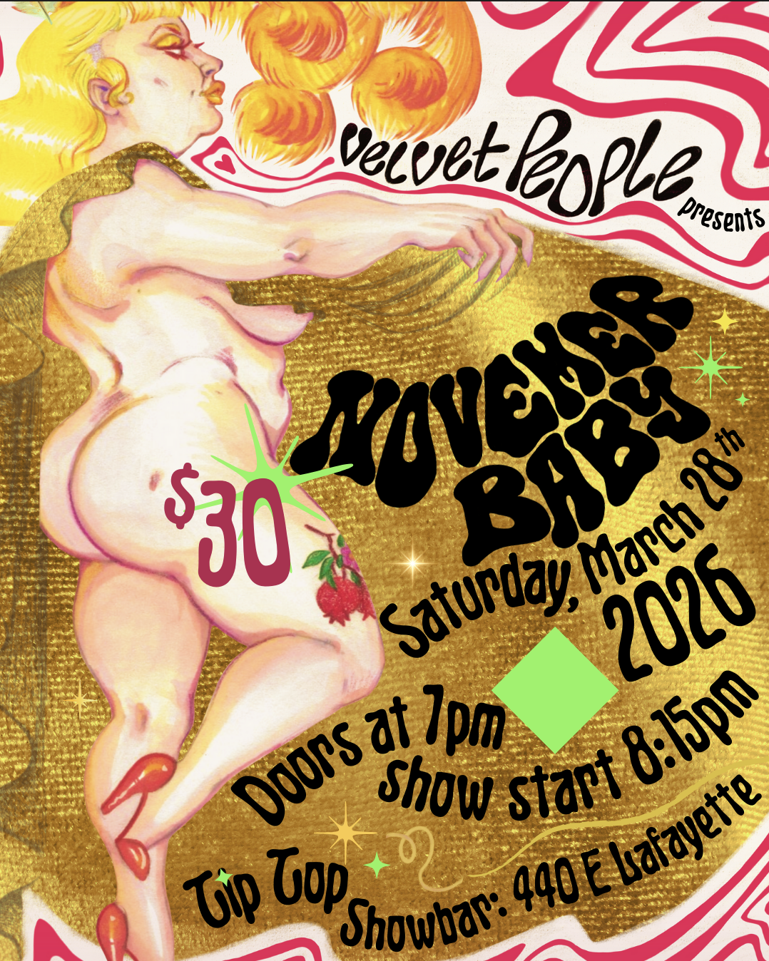 Velvet People Presents: November Baby at Tip-Top Showbar