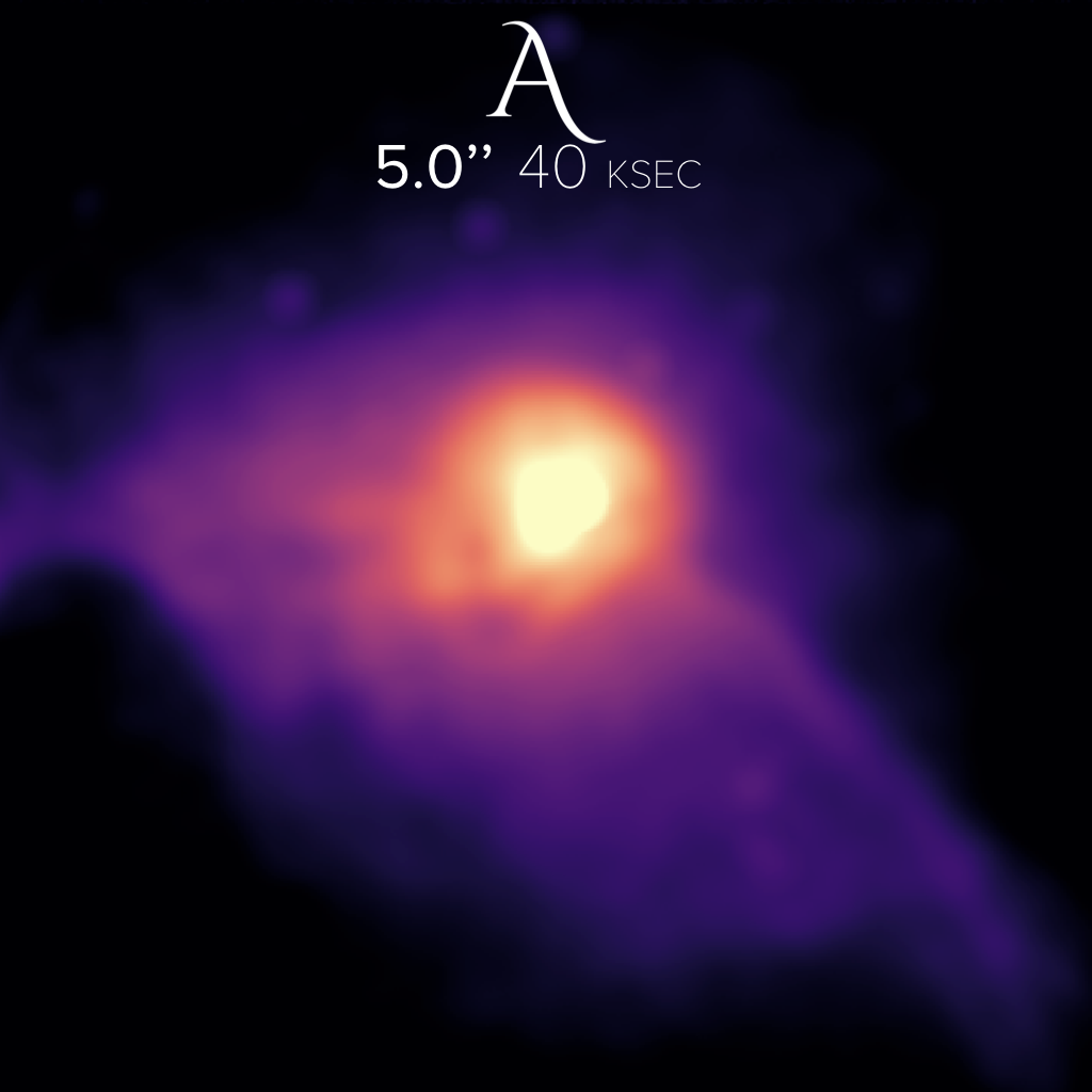M87 at 5 arcsecond spatial resolution