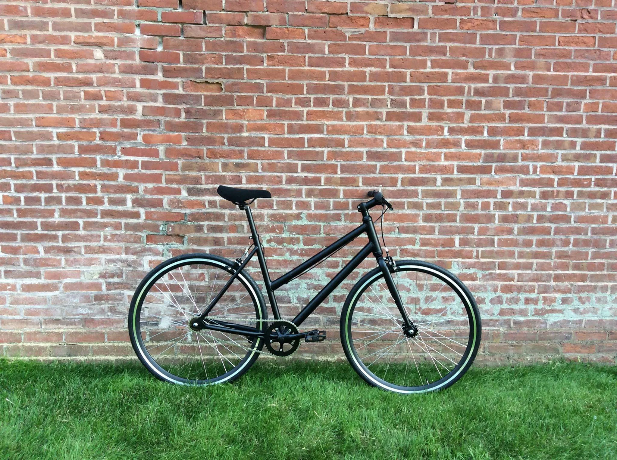 Single Speed Bicycle - StepThru Model- High Grade - Matte Black