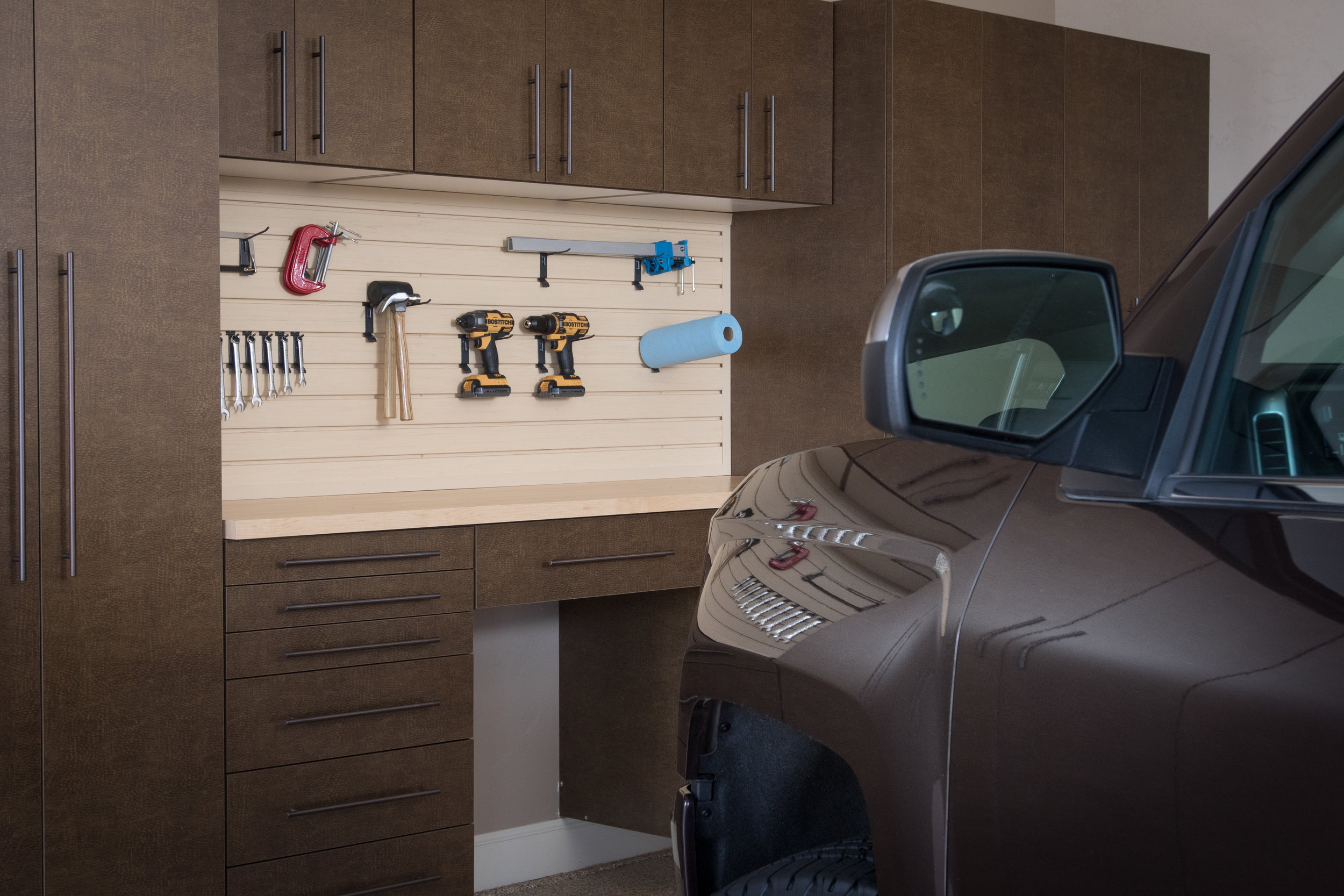 Bronze Garage Cabinets