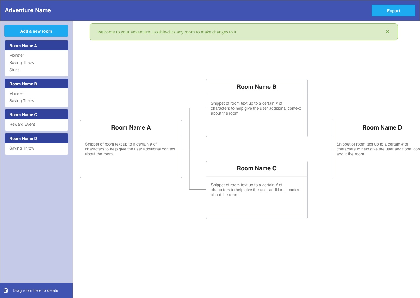 A final look at the storyboard view. The various steps can be seen represented in the lefthand sidebar as well as the flow chart on the right.