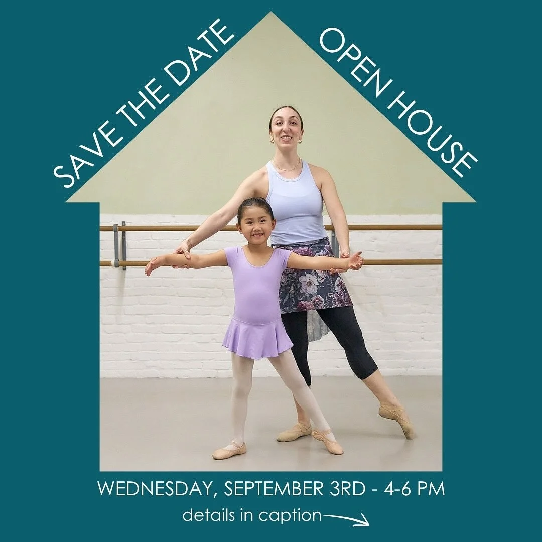 🗓️ SAVE THE DATE!
ASB will be having an Open House on Wednesday, September 3rd from 4-6 at our studio! 🏠🩰
NEW/PROSPECTIVE STUDENTS take a FREE ballet class, explore the space, and meet some of our amazing faculty! ✨ - register through link in bio!