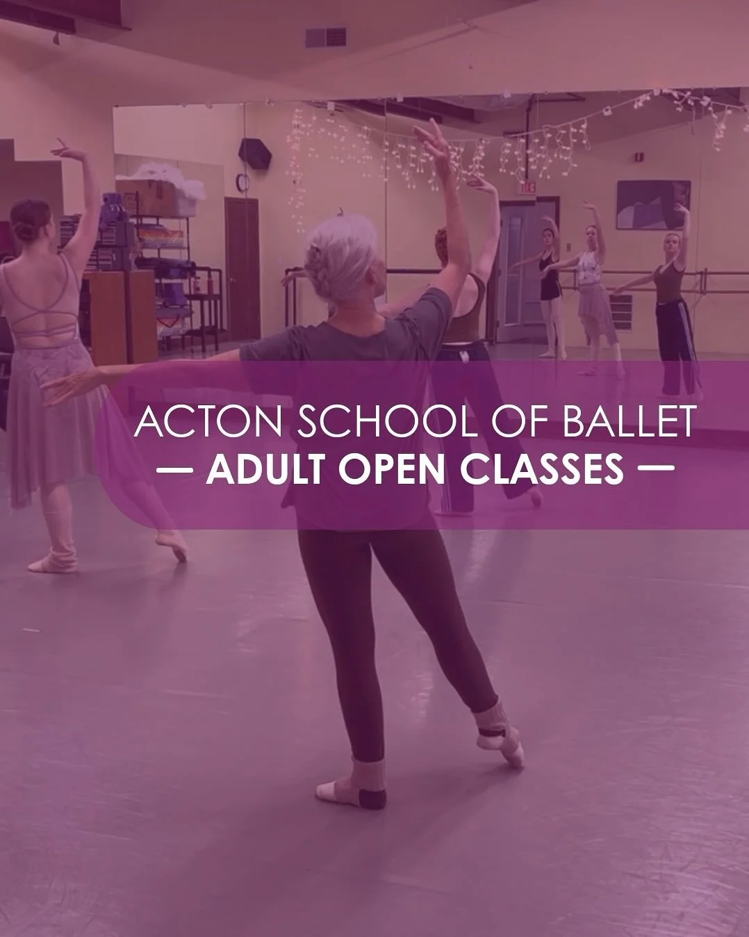 ASB is now offering weekly Open Adult Classes!! ✨ If you’ve been looking to give dance a try or want to jump back in after a while off, these classes are the perfect way to start! Join our friendly, non-competitive group anytime without advance